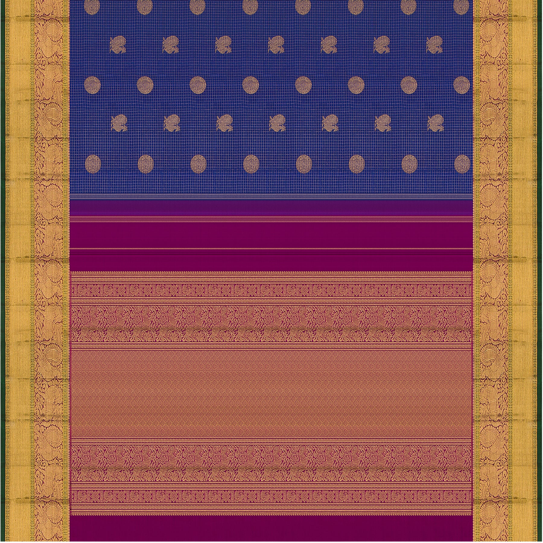 Kanakavalli Kanjivaram Silk Sari 22-595-HS001-10198 - Full View