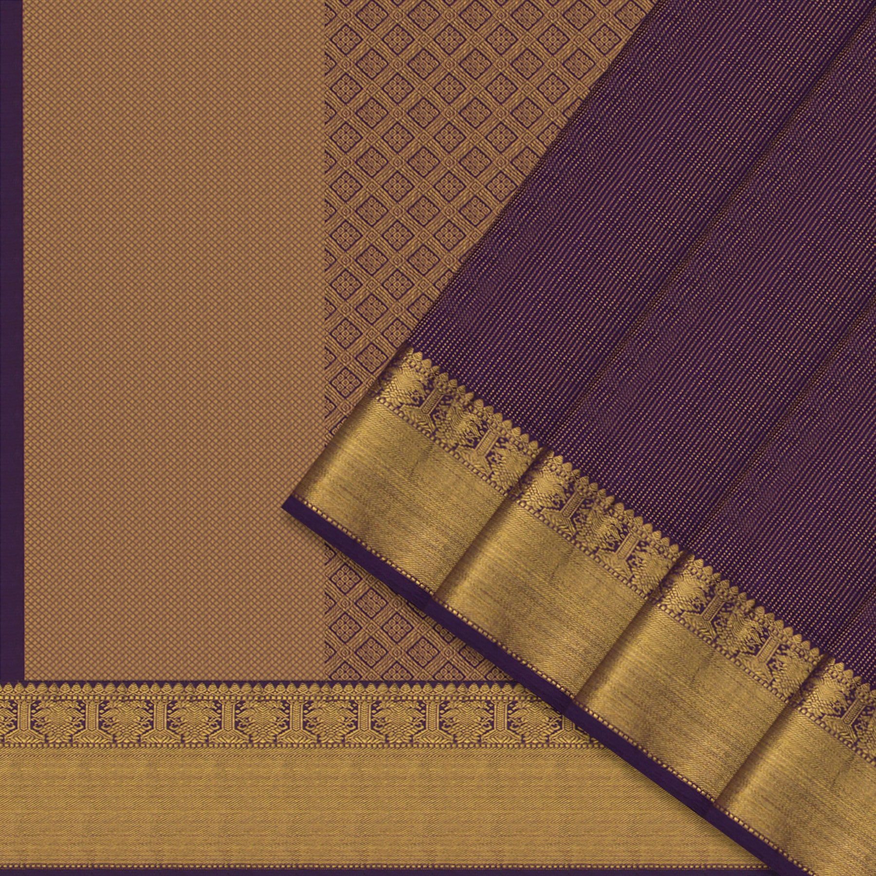 Kanakavalli Kanjivaram Silk Sari 22-599-HS001-10284 - Cover View