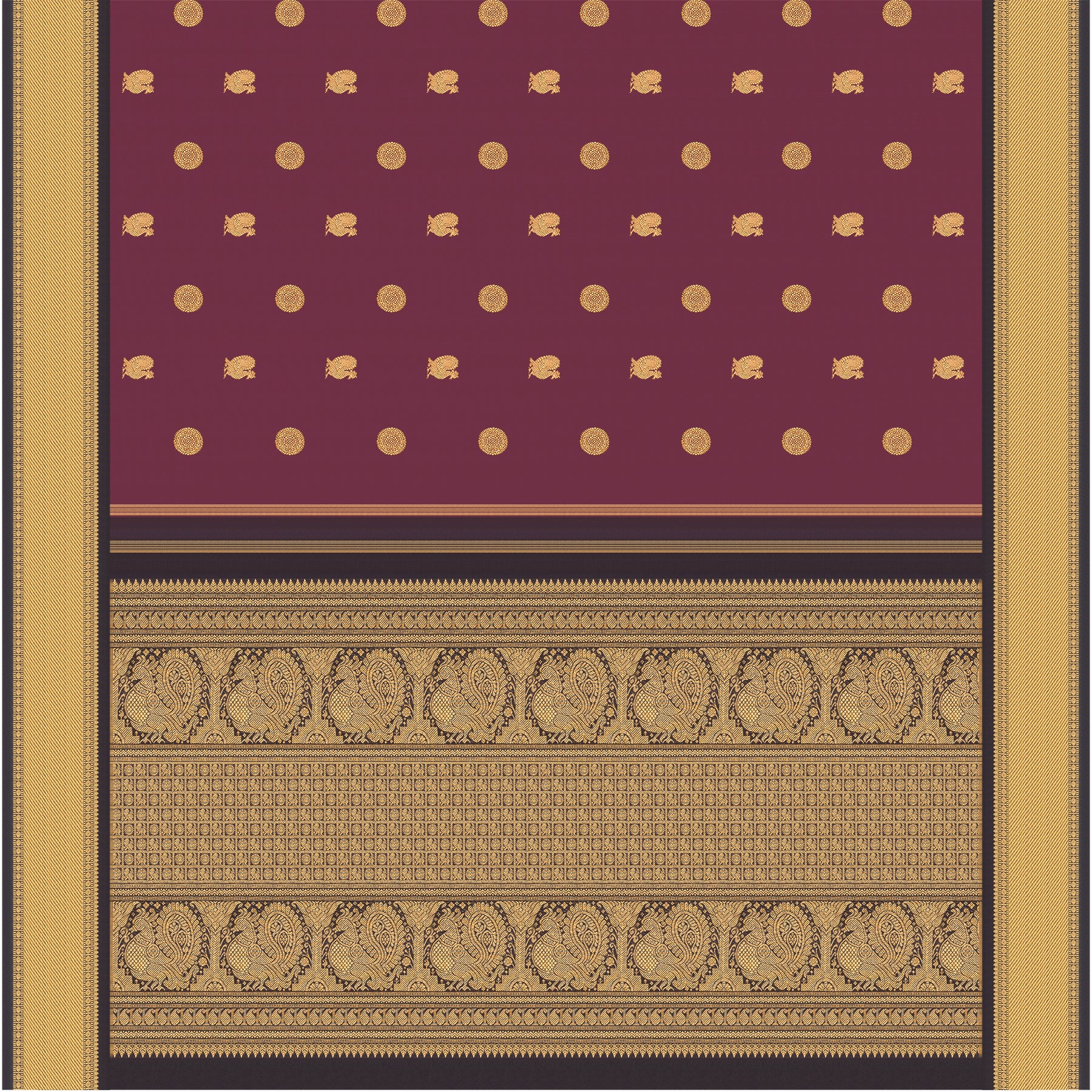 Kanakavalli Kanjivaram Silk Sari 22-599-HS001-10341 - Full View