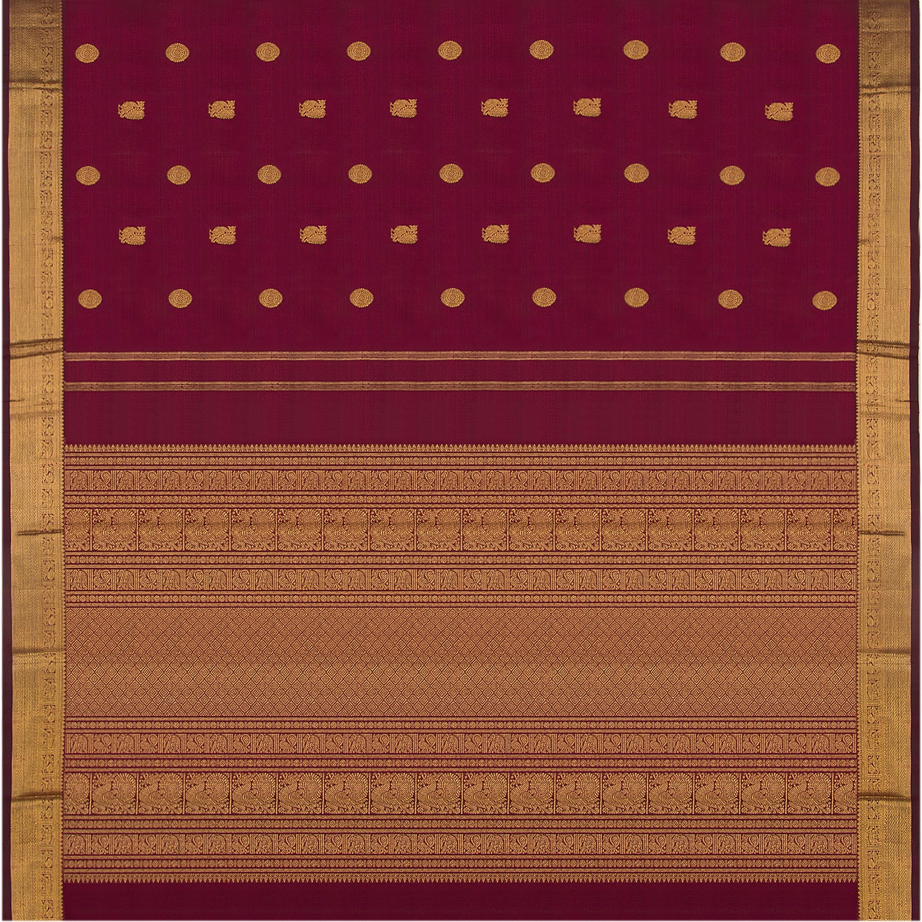 Kanakavalli Kanjivaram Silk Sari 22-599-HS001-11215 - Full View