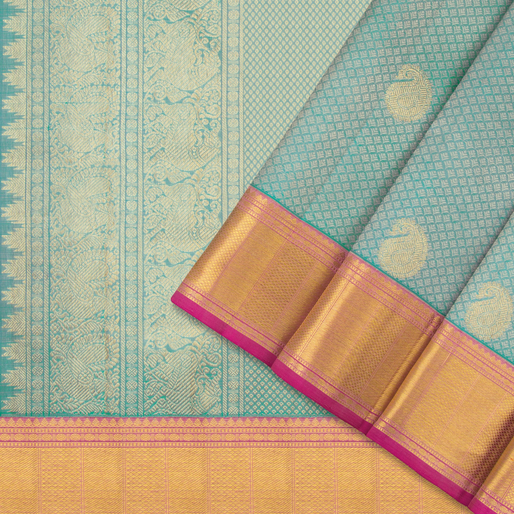 Kanakavalli Kanjivaram Silk Sari 22-599-HS001-12072 - Cover View
