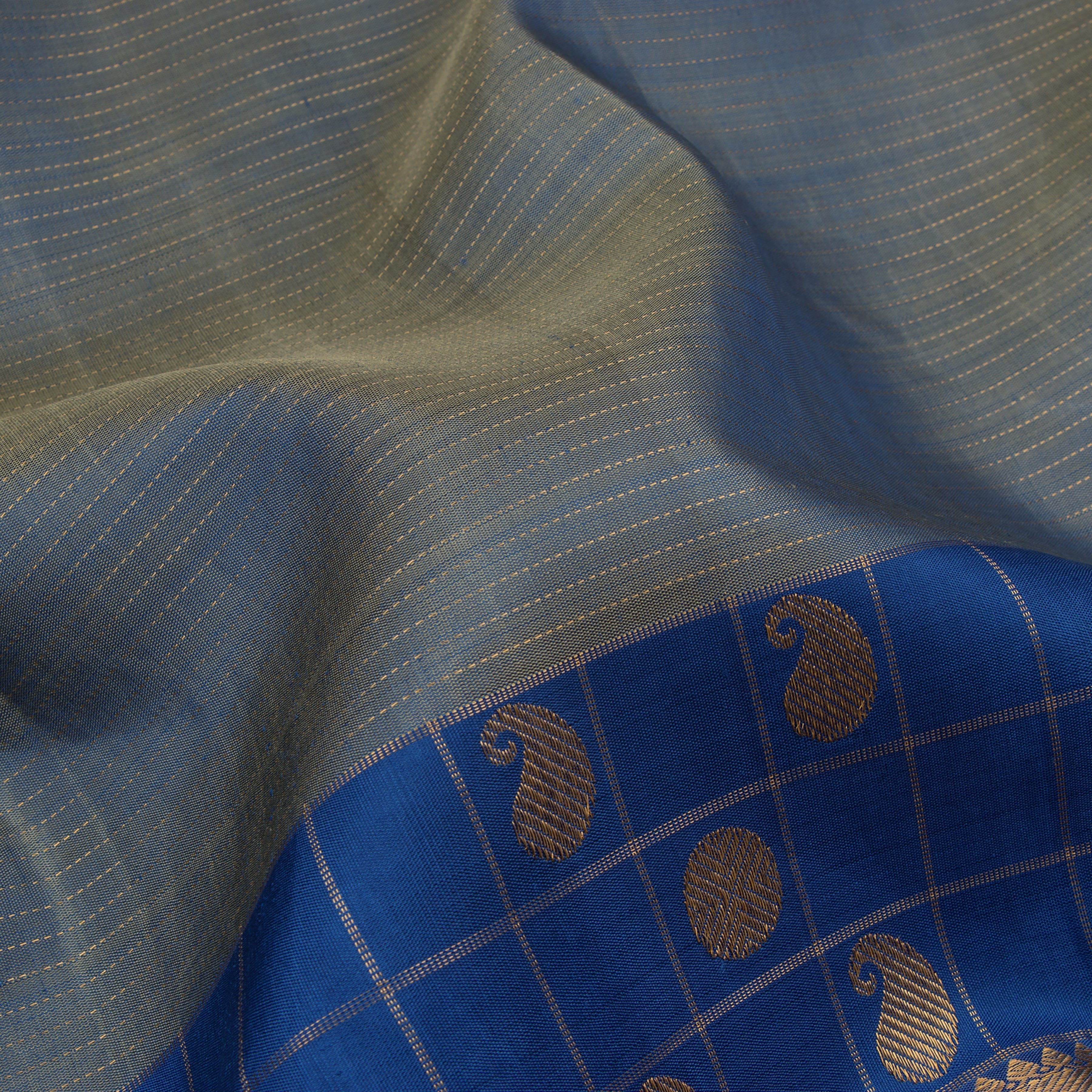 Kanakavalli Kanjivaram Silk Sari 22-599-HS001-12279 - Fabric View