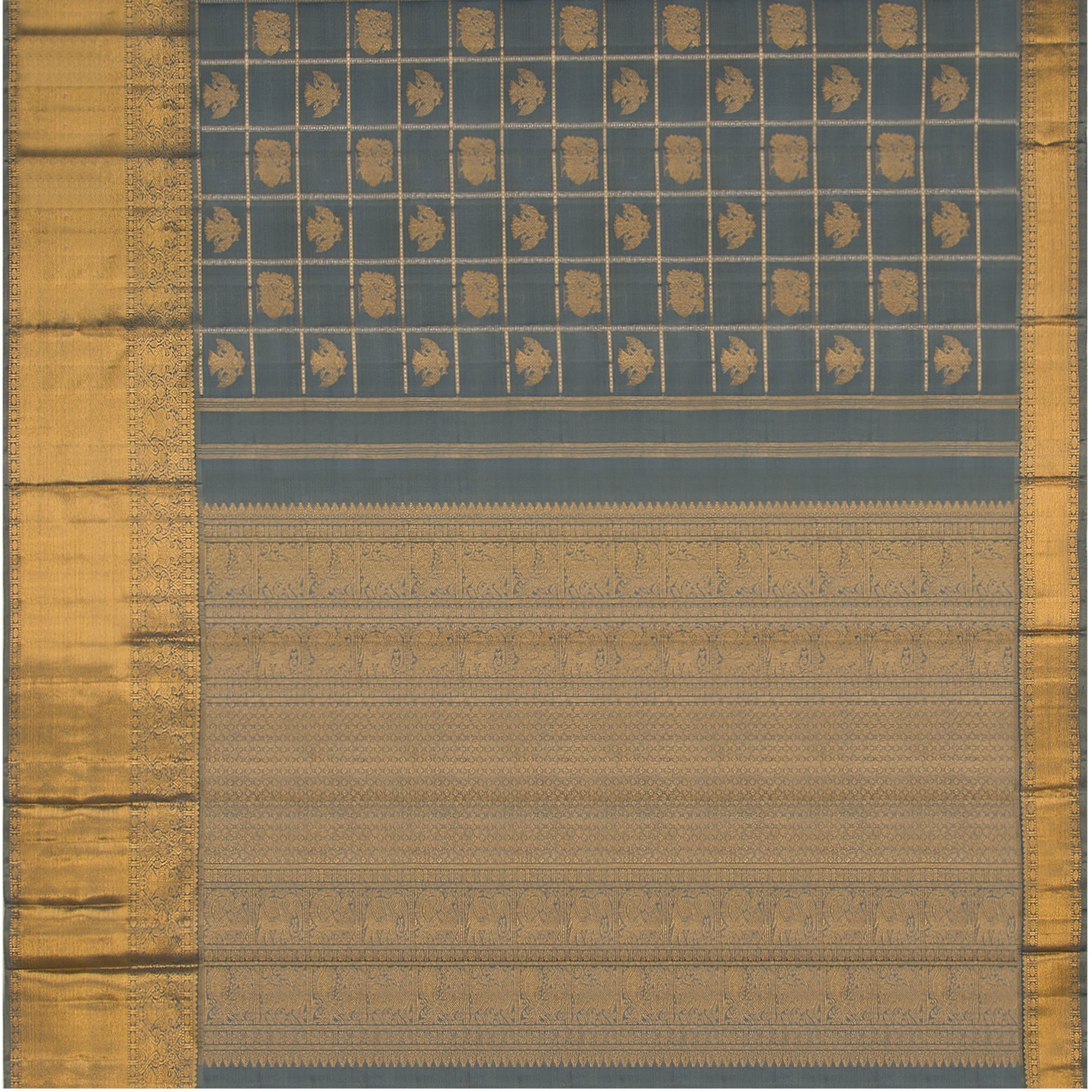 Kanakavalli Kanjivaram Silk Sari 22-599-HS001-13067 - Full View