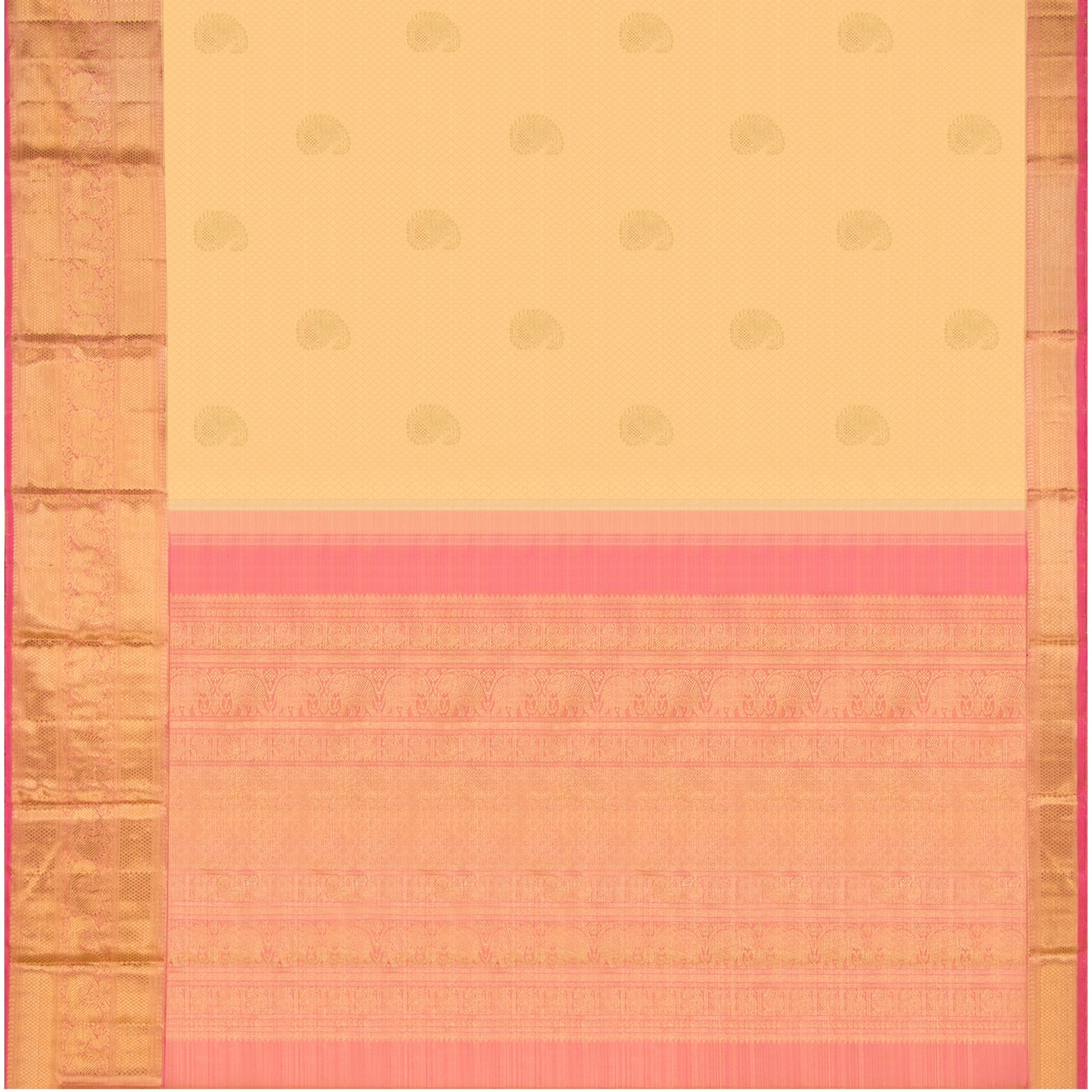 Kanakavalli Kanjivaram Silk Sari 22-599-HS001-14546 - Full View