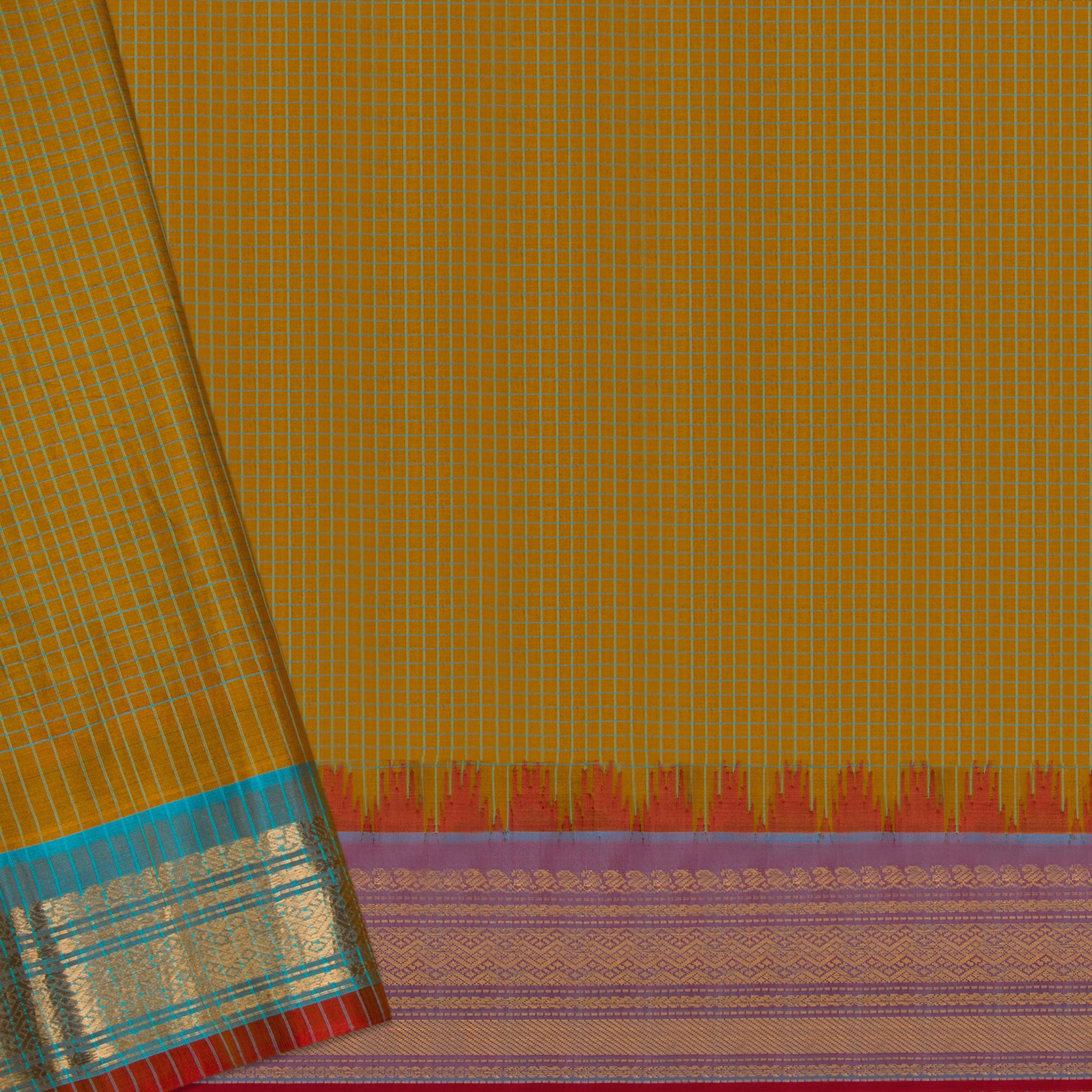 Kanakavalli Gadwal Silk/Cotton Sari 22-604-HS005-11464 - Blouse View
