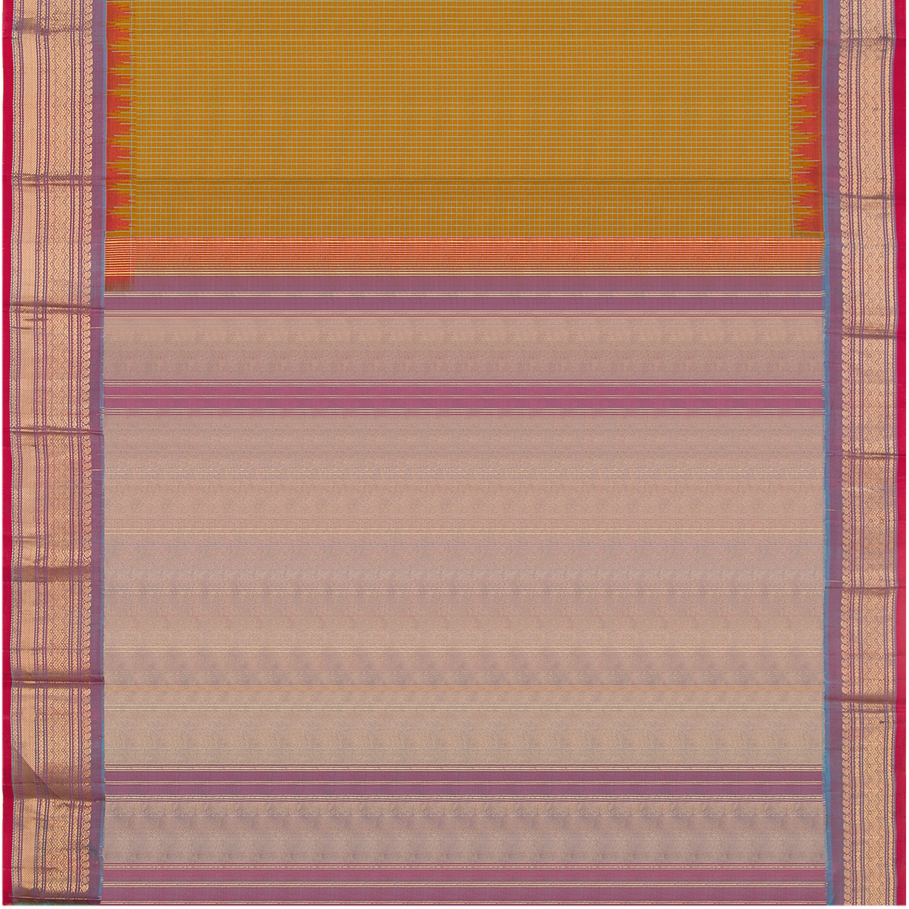 Kanakavalli Gadwal Silk/Cotton Sari 22-604-HS005-11464 - Full View