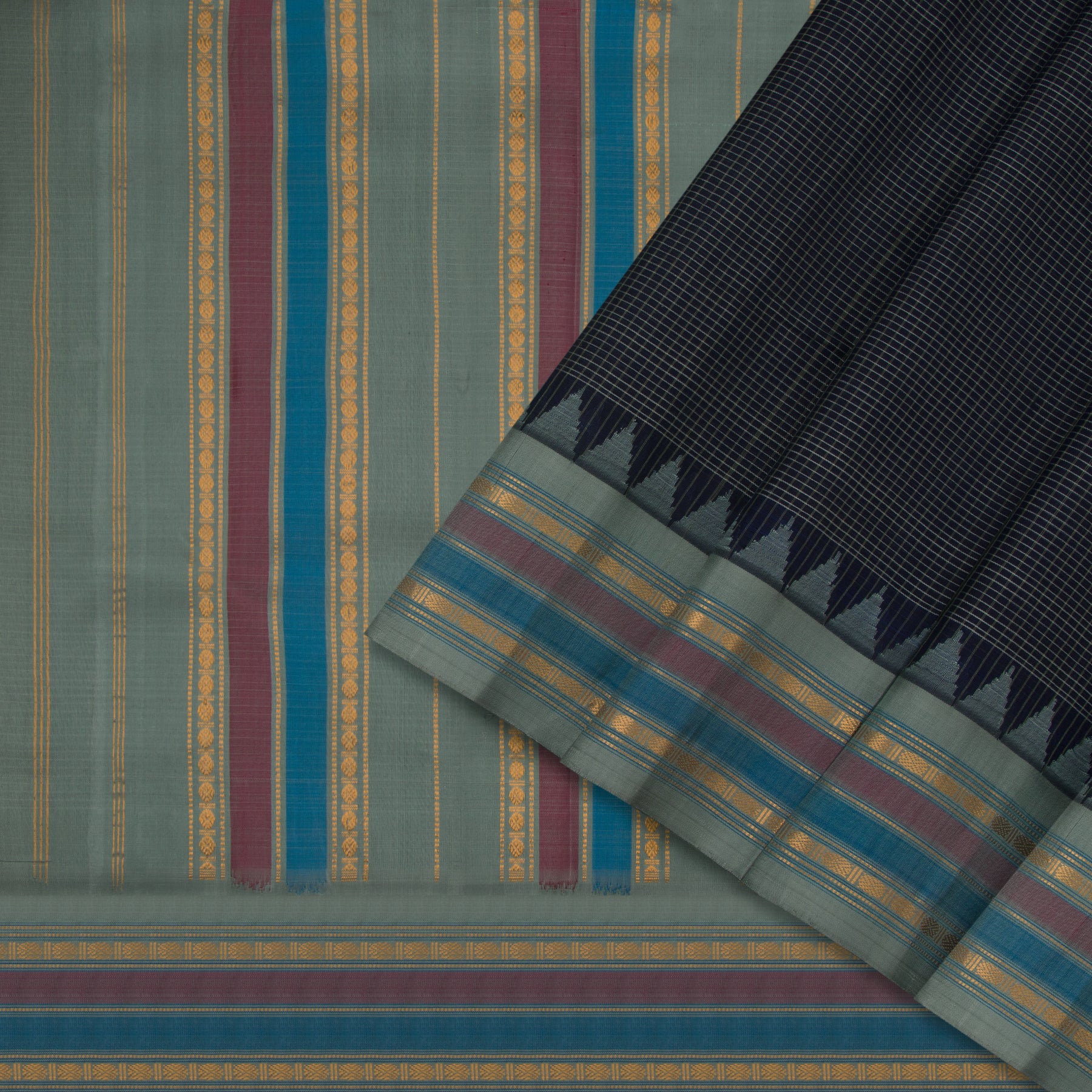 Kanakavalli Gadwal Silk/Cotton Sari 22-604-HS005-11494 - Cover View