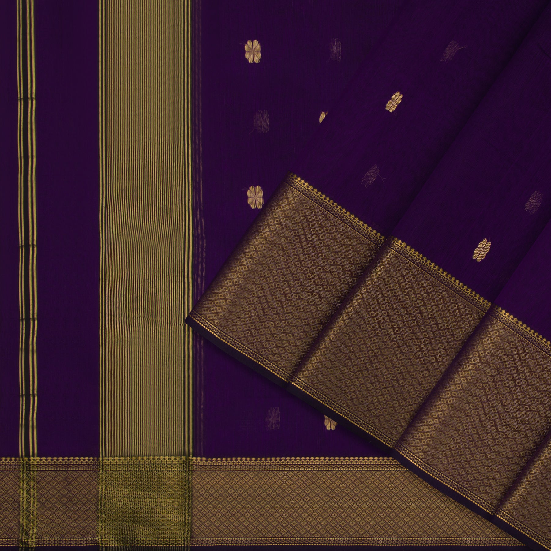 Kanakavalli Silk/Cotton Sari 22-610-HS005-13736 - Cover View
