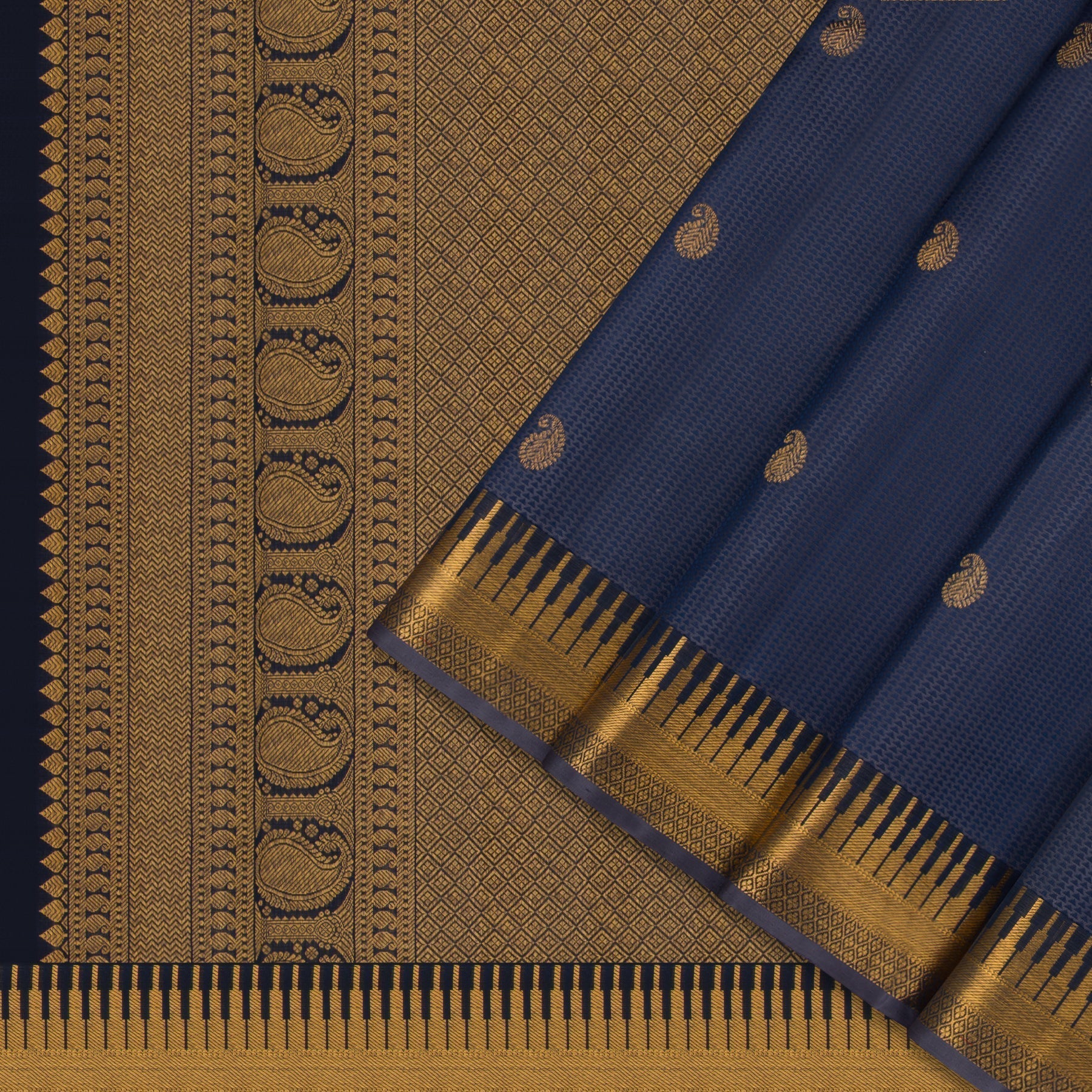 Kanakavalli Kanjivaram Silk Sari 22-611-HS001-12818 - Cover View