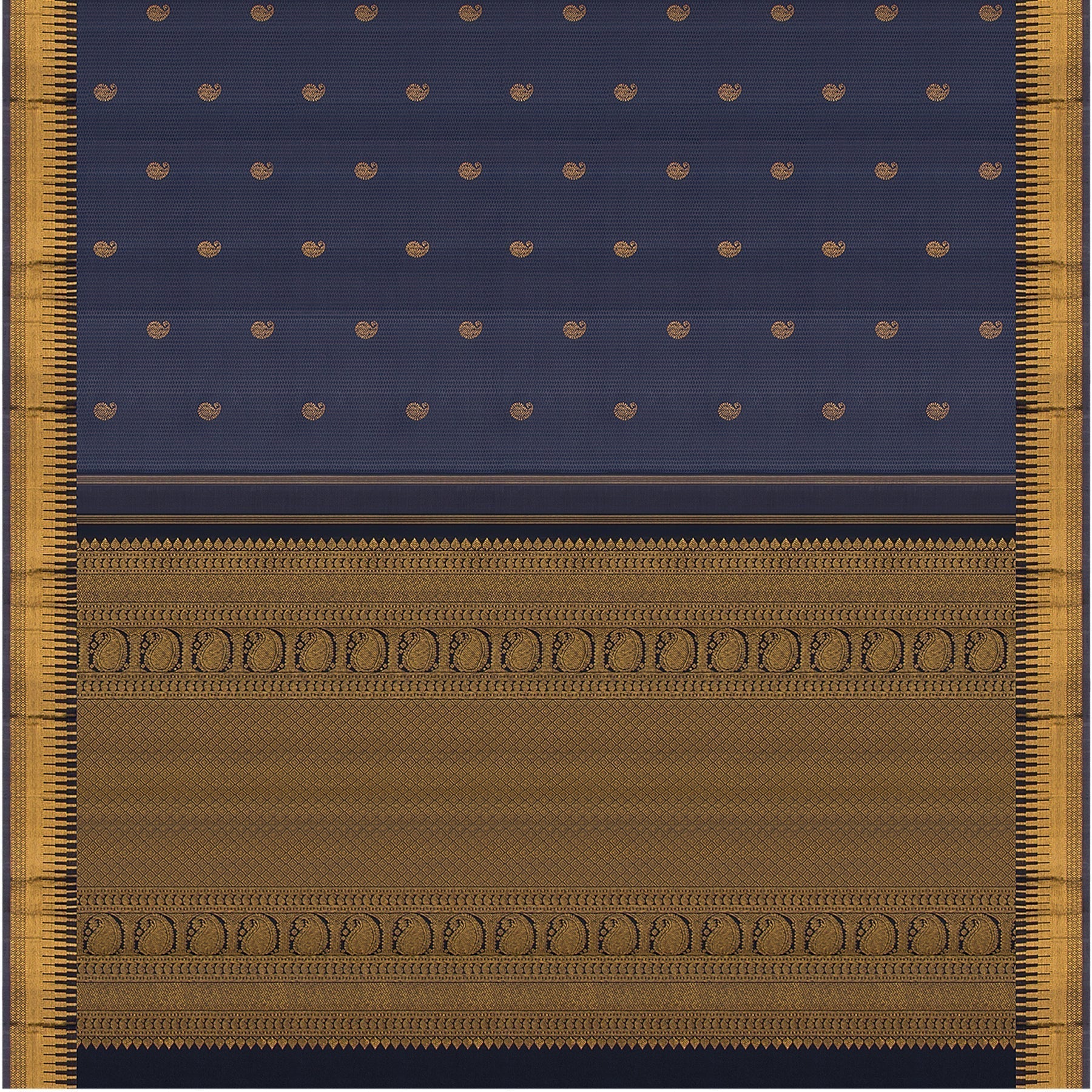Kanakavalli Kanjivaram Silk Sari 22-611-HS001-12818 - Full View