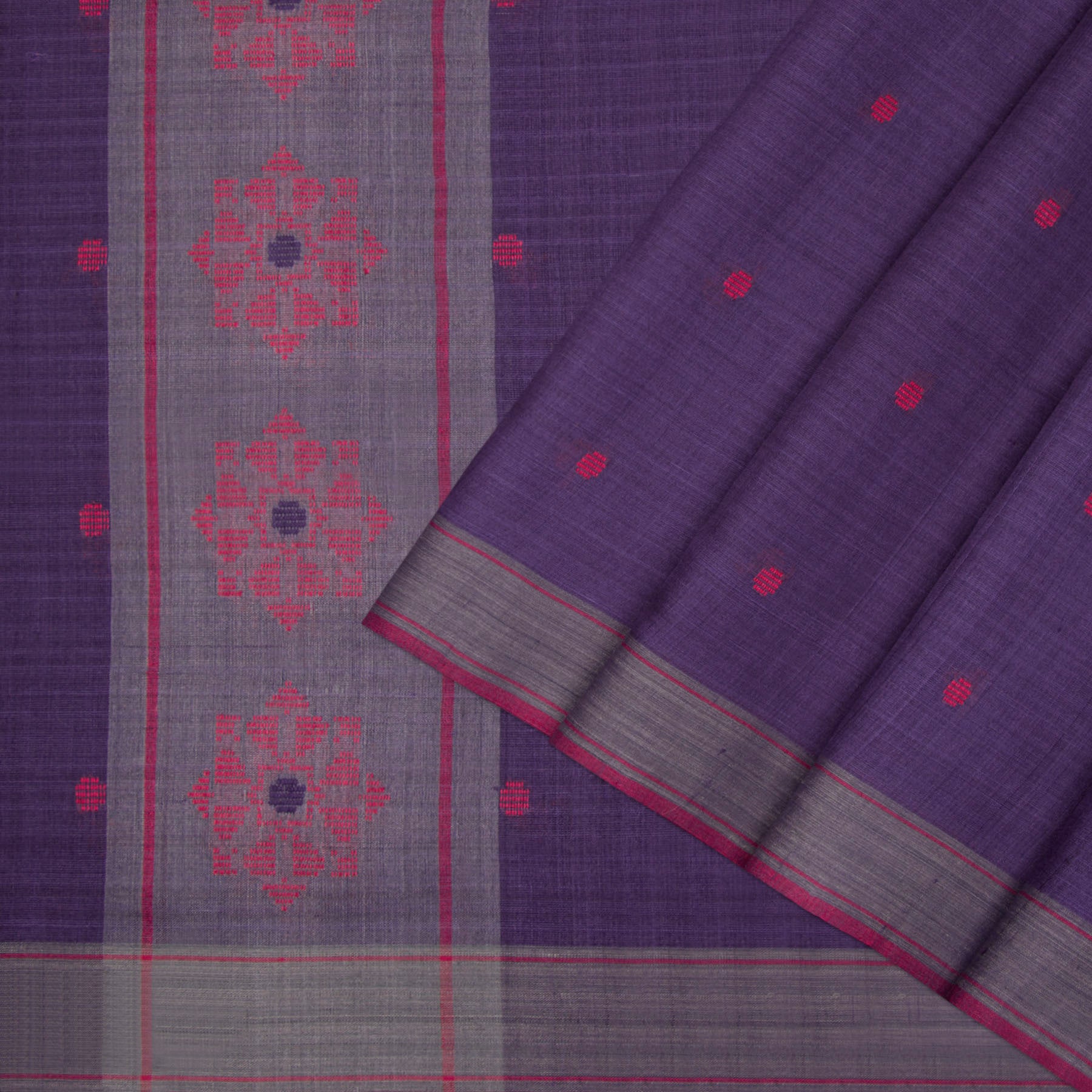Pradeep Pillai Tussore Sari 23-008-HS002-00390 - Cover View