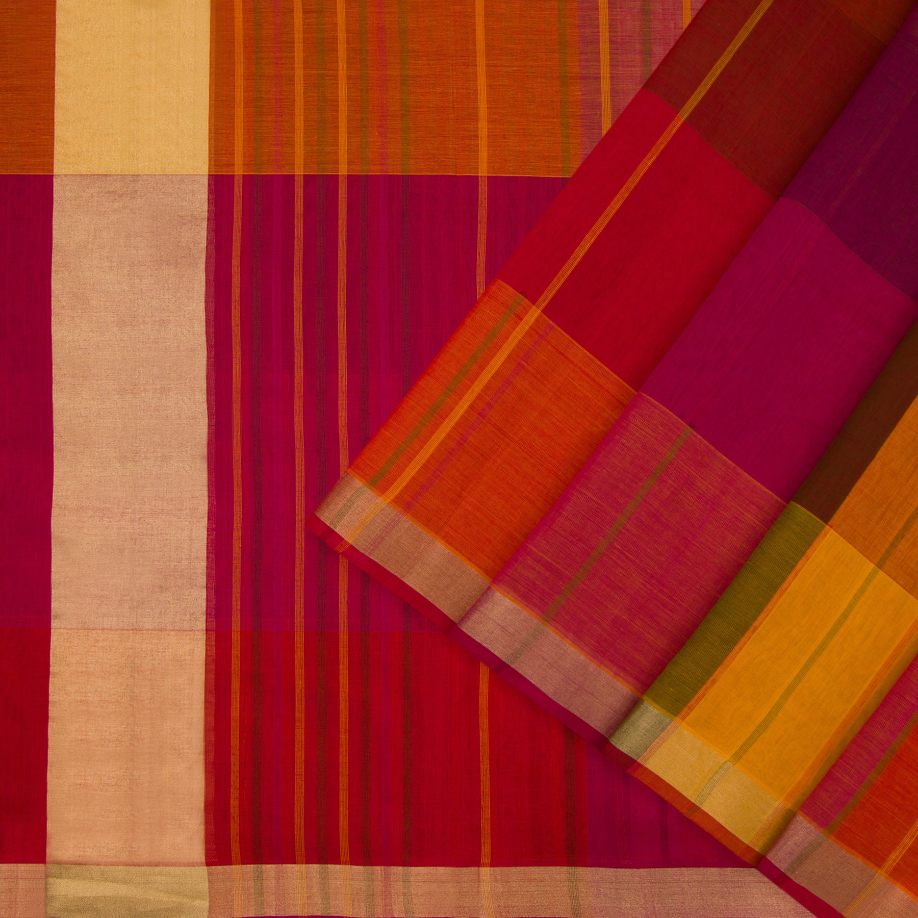 Pradeep Pillai Cotton Sari 23-008-HS003-00351 - Cover View
