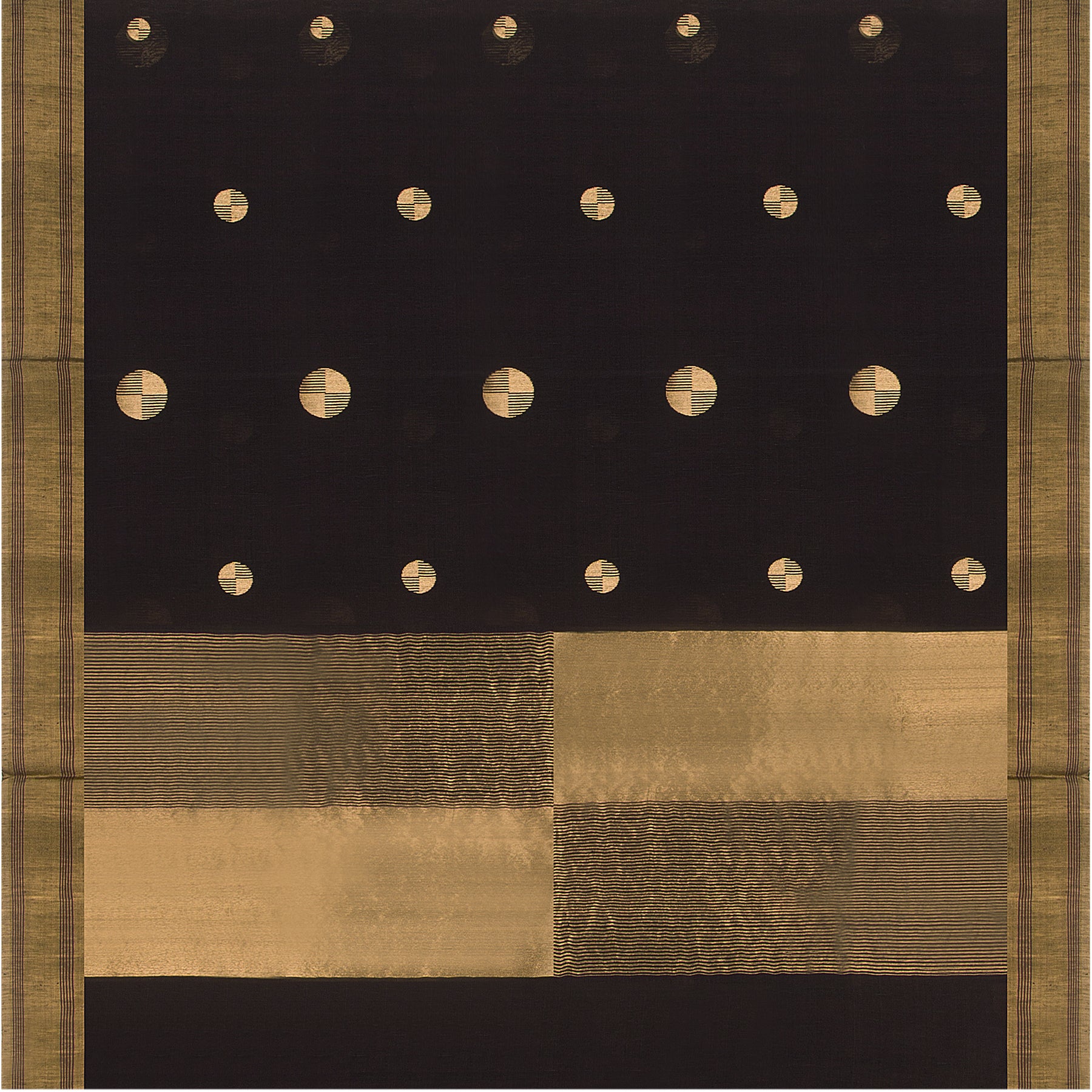 Pradeep Pillai Linen/Silk Sari 23-008-HS004-00201 - Full View