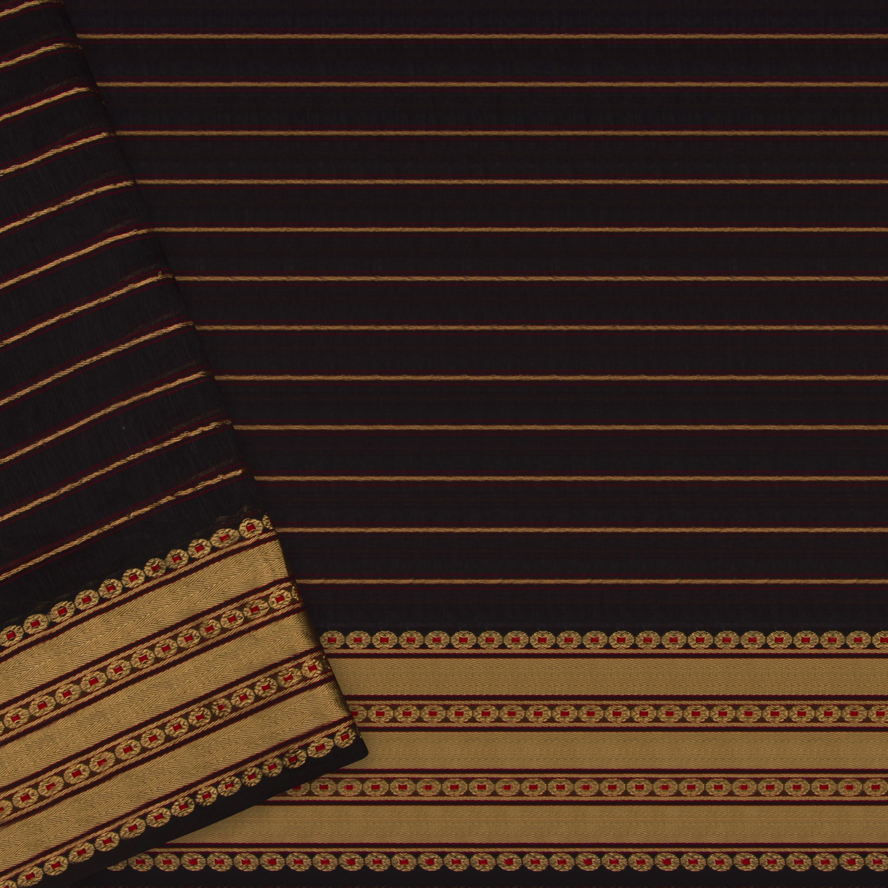Pradeep Pillai Linen/Silk Sari 23-008-HS004-00336 - Blouse View