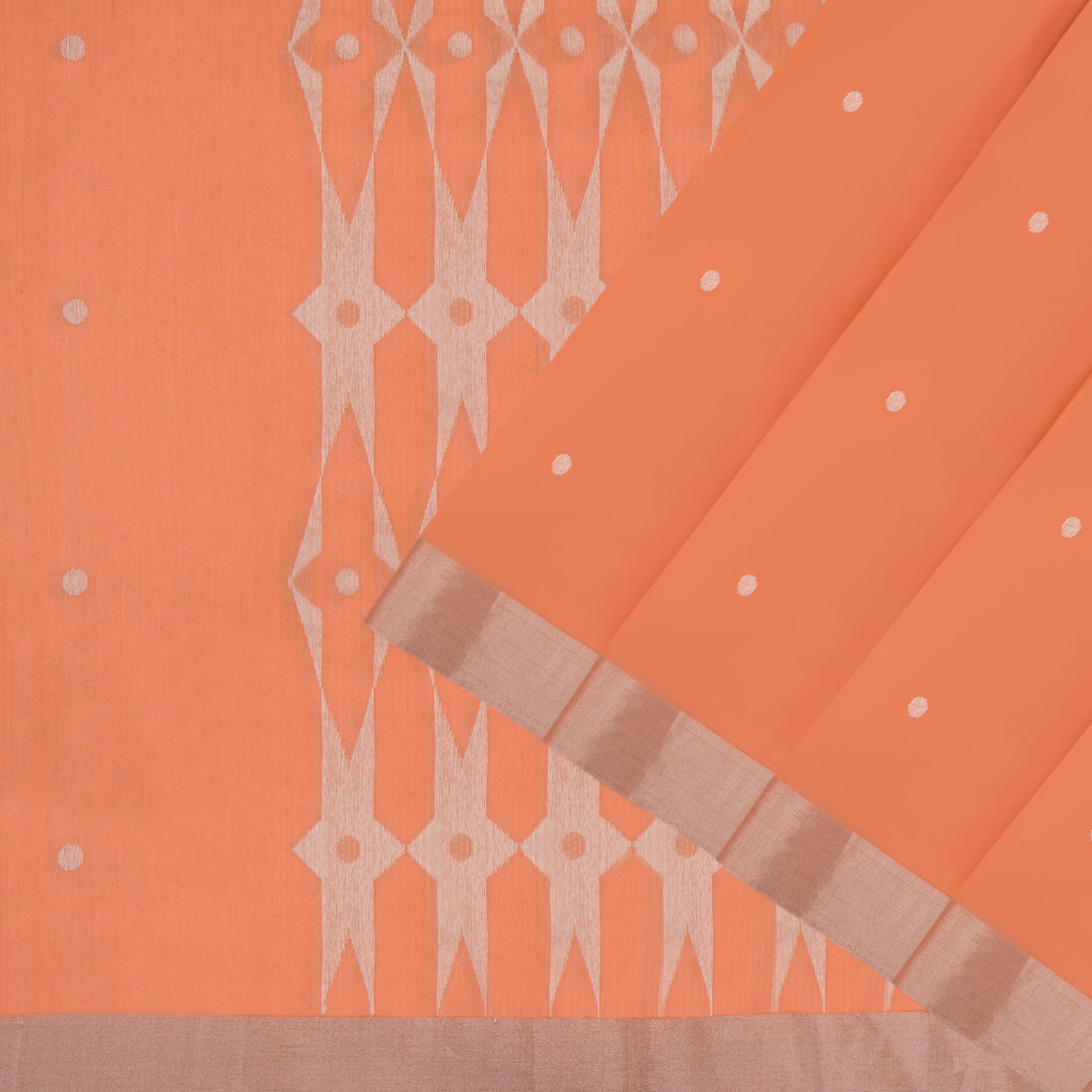 Pradeep Pillai Chanderi Silk/Cotton Sari 23-008-HS005-00103 - Cover view
