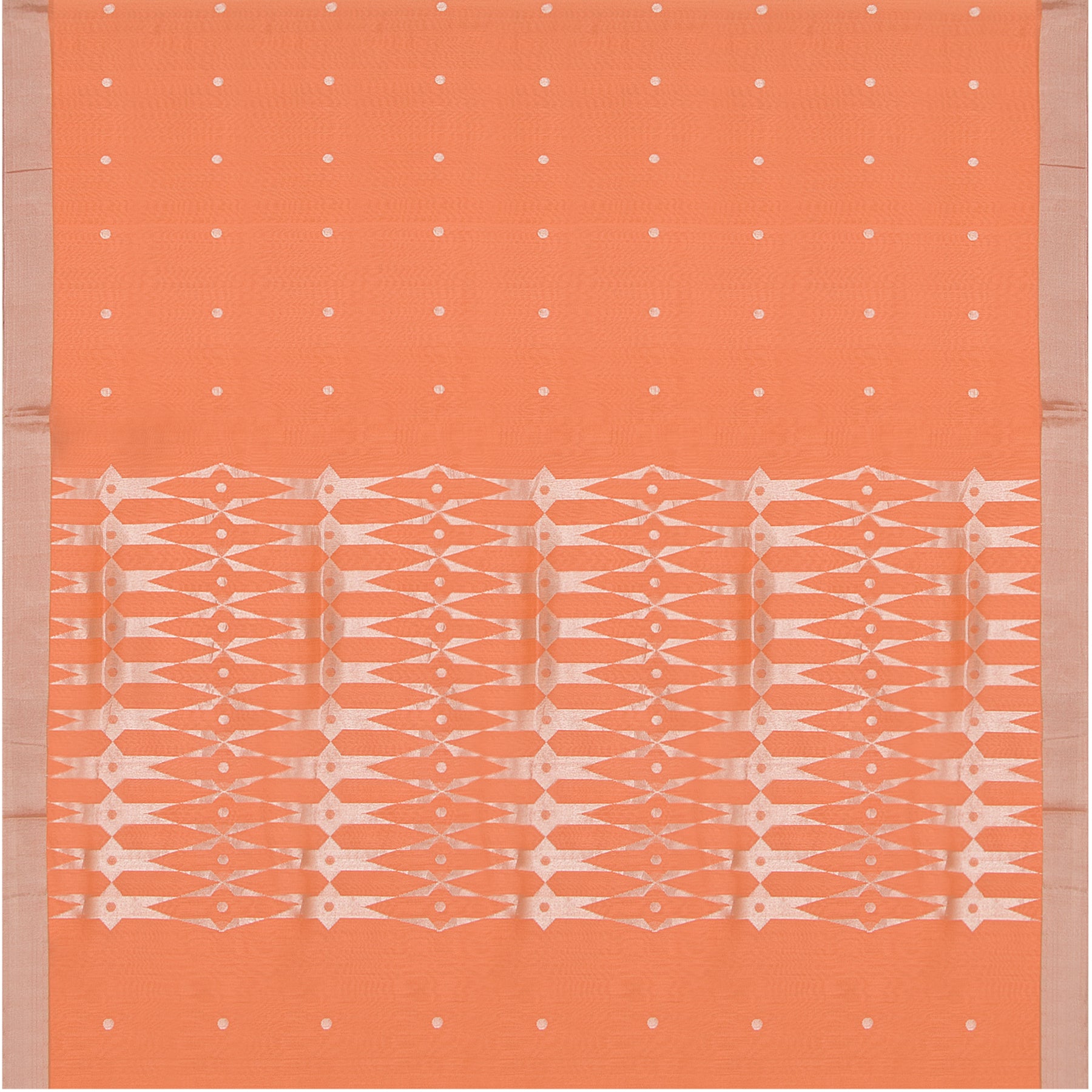 Pradeep Pillai Chanderi Silk/Cotton Sari 23-008-HS005-00103 - Full View