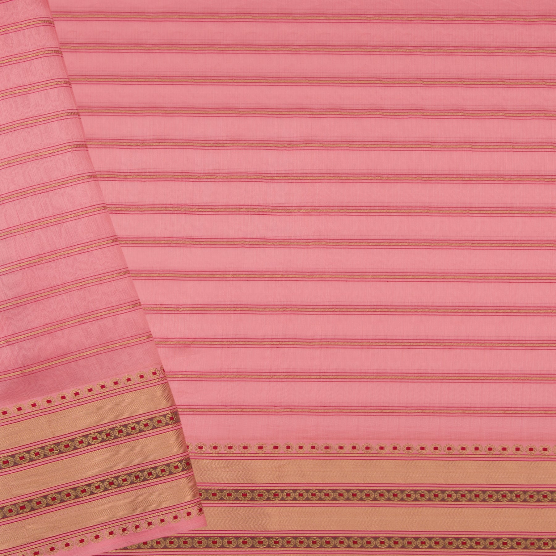 Pradeep Pillai Chanderi Silk/Cotton Sari 23-008-HS005-00124 - Blouse View