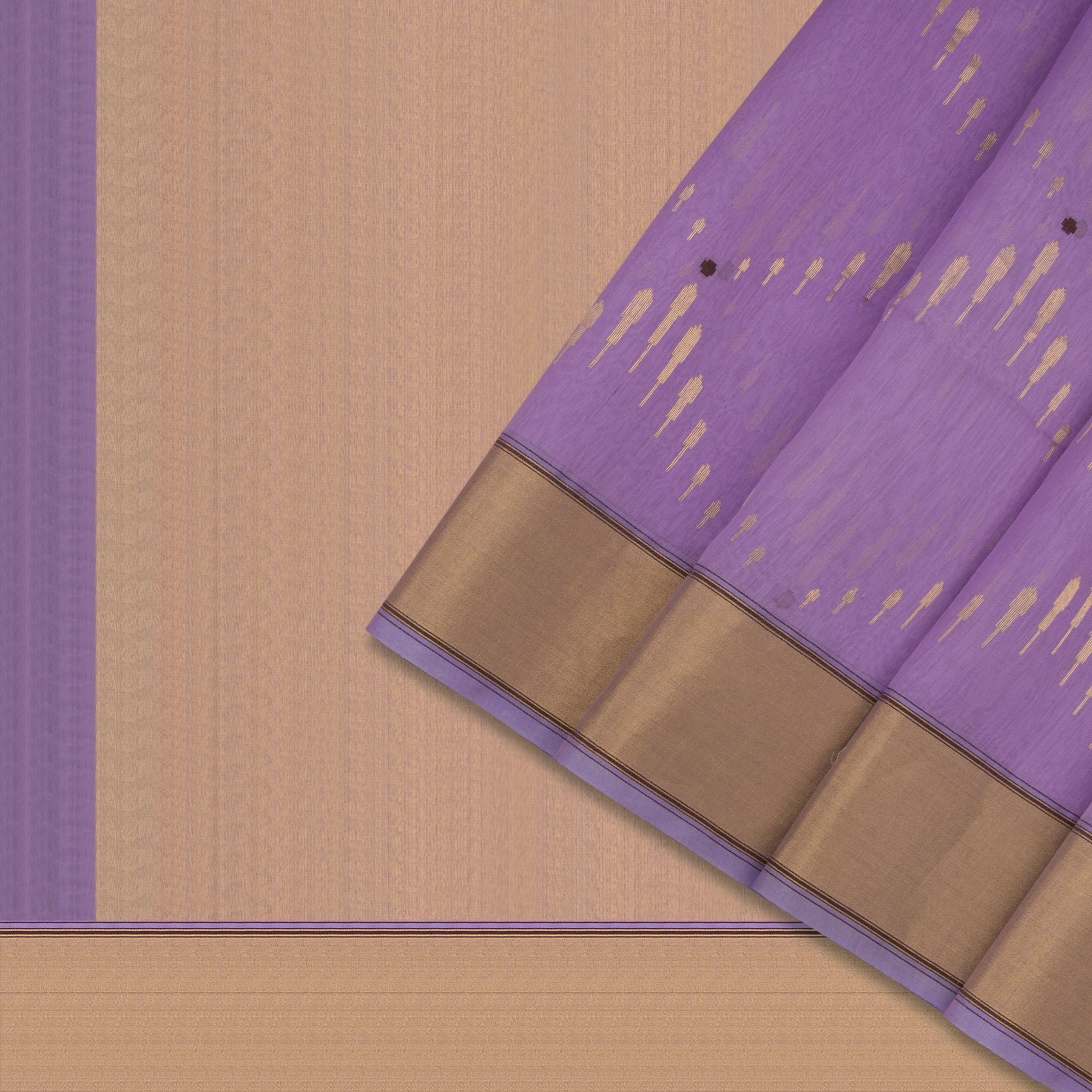 Pradeep Pillai Chanderi Silk/Cotton Sari 23-008-HS005-00208 - Cover View