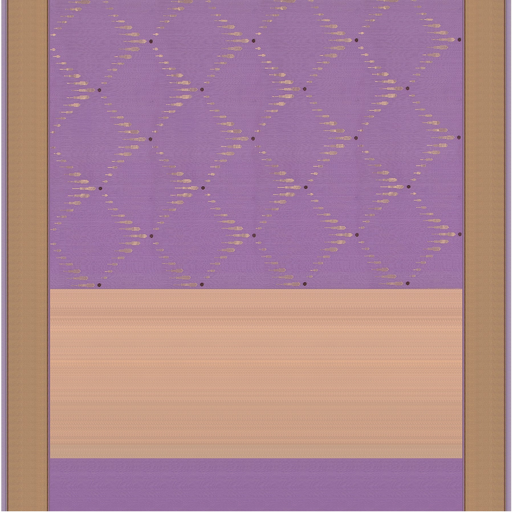 Pradeep Pillai Chanderi Silk/Cotton Sari 23-008-HS005-00208 - Full View