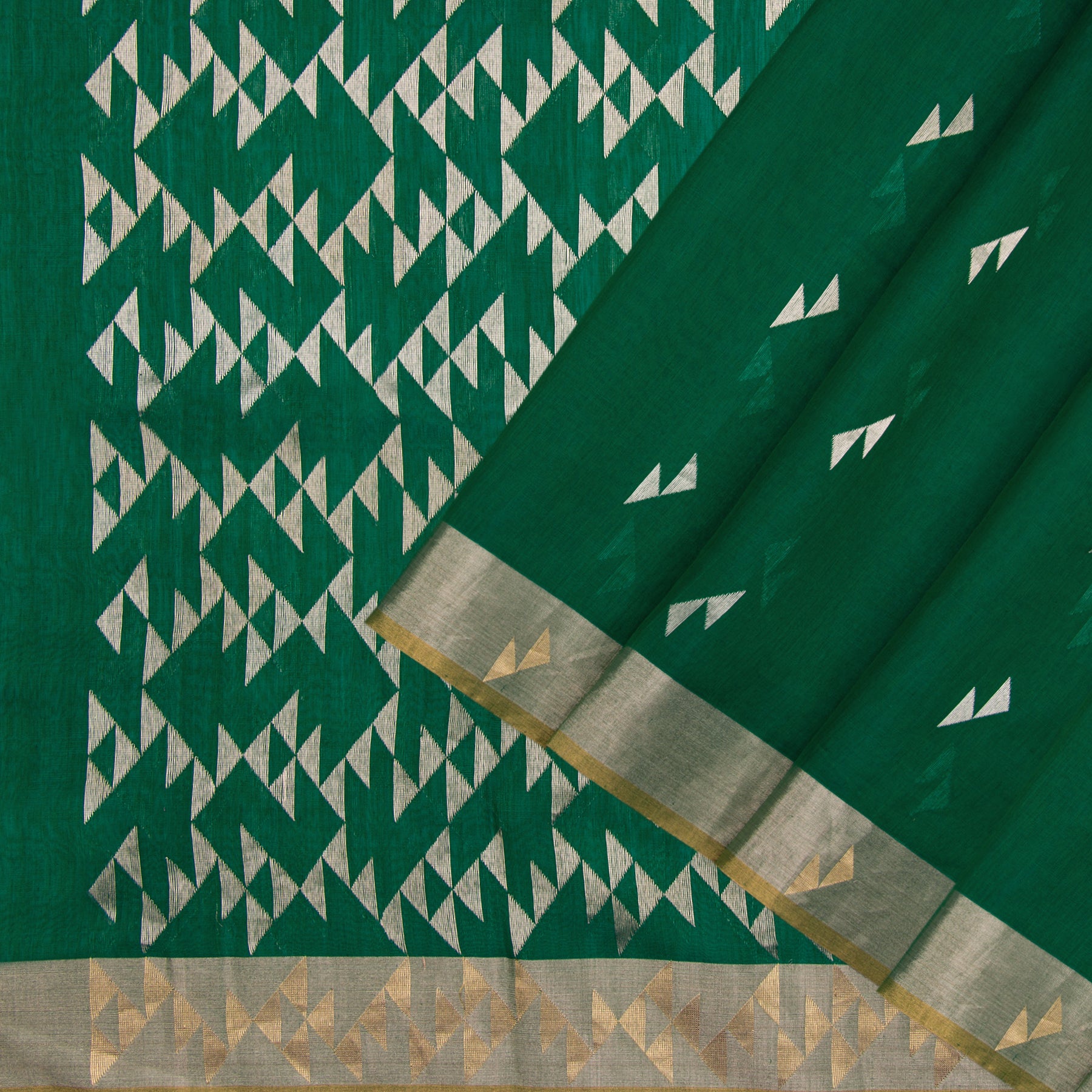 Pradeep Pillai Chanderi Silk/Cotton Sari 23-008-HS005-00269 - Cover View