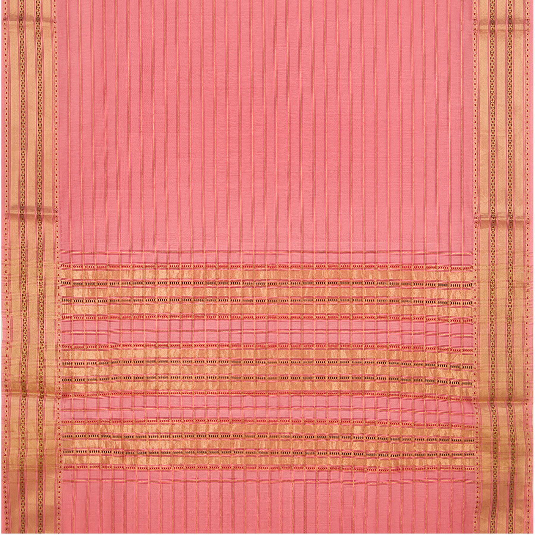 Pradeep Pillai Chanderi Silk/Cotton Sari 23-008-HS005-00432 - Full View