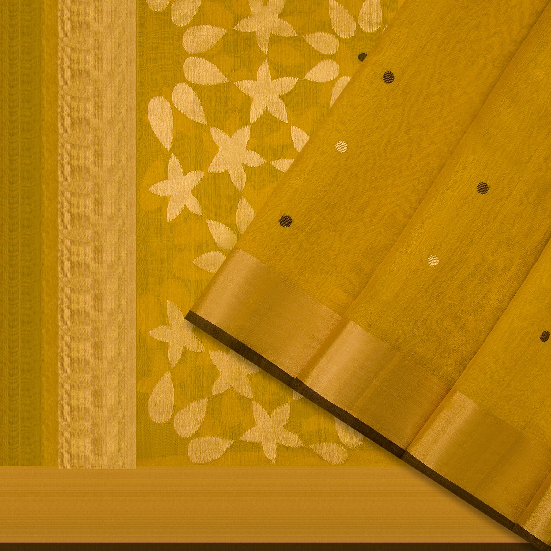 Pradeep Pillai Chanderi Silk/Cotton Sari 23-008-HS005-00817 - Cover View