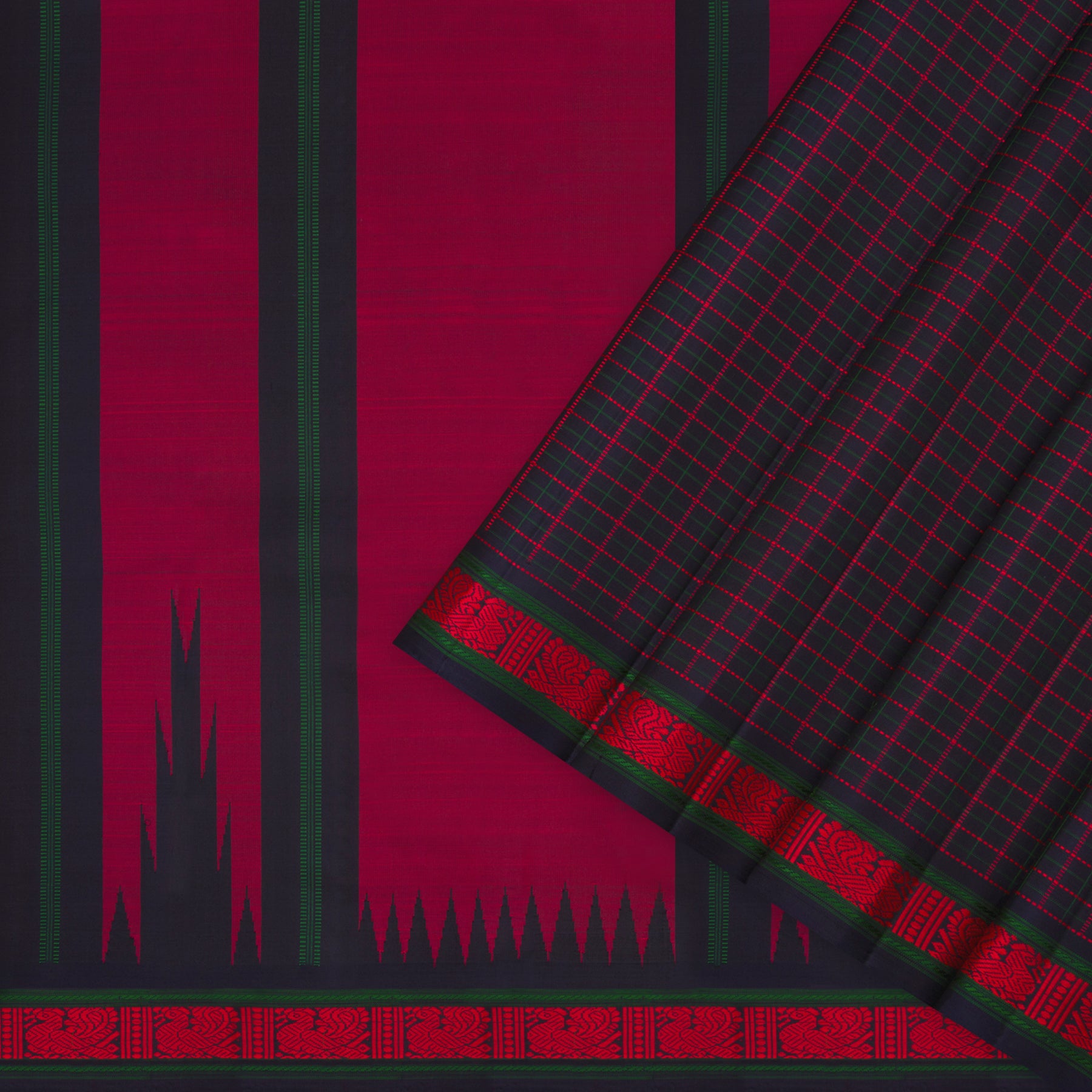 Kanakavalli Kanjivaram Silk Sari 23-040-HS001-11572 - Cover View