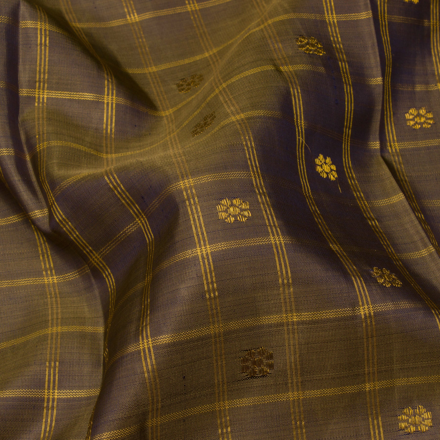 Kanakavalli Kanjivaram Silk Sari 23-040-HS001-00848 - Fabric View