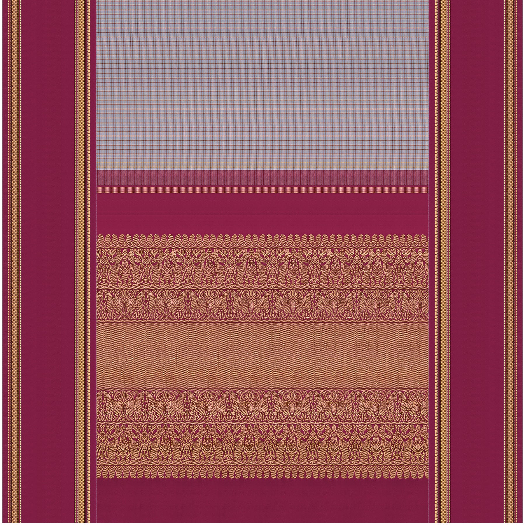 Kanakavalli Kanjivaram Silk Sari 23-040-HS001-00857 - Full View