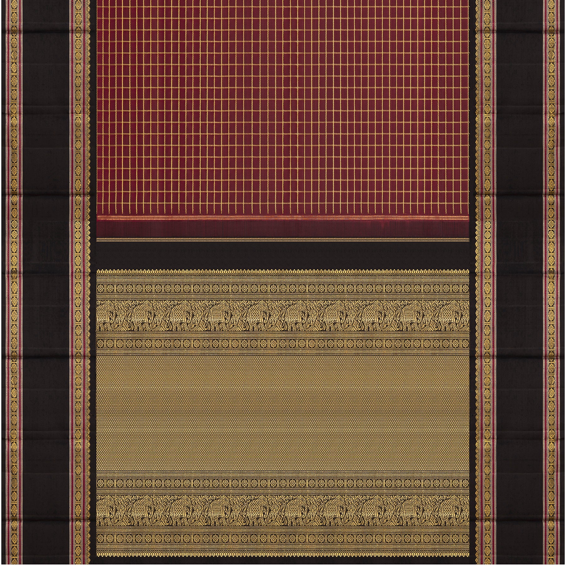 Kanakavalli Kanjivaram Silk Sari 23-040-HS001-00861 - Full View