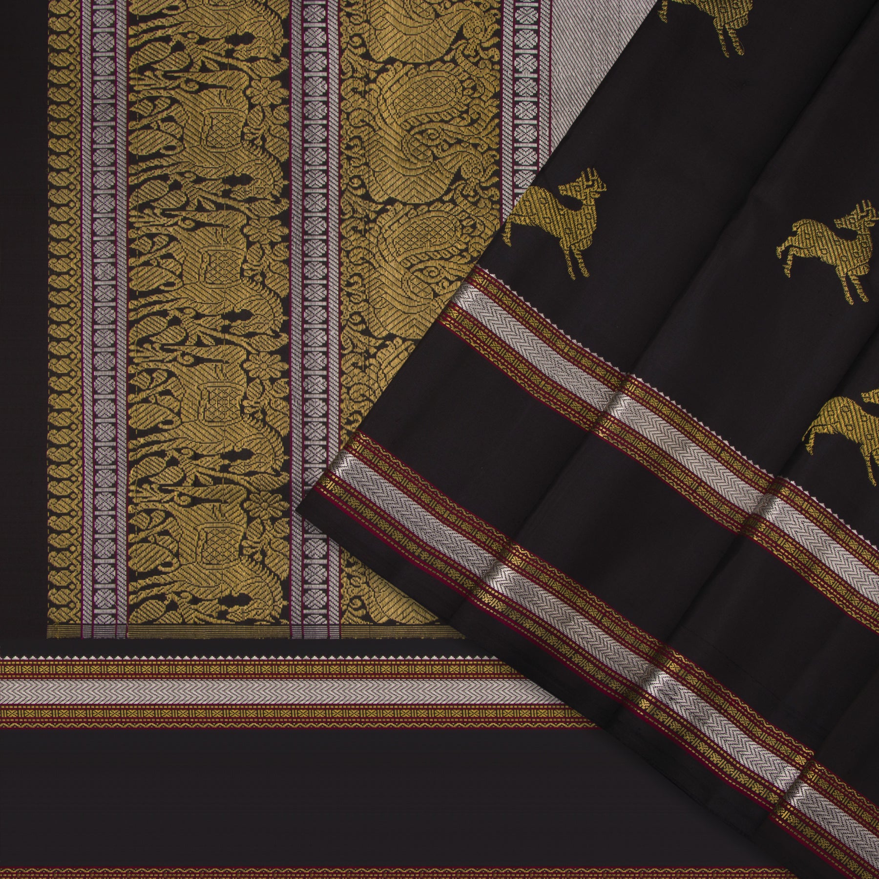 Kanakavalli Kanjivaram Silk Sari 23-040-HS001-02424 - Cover View