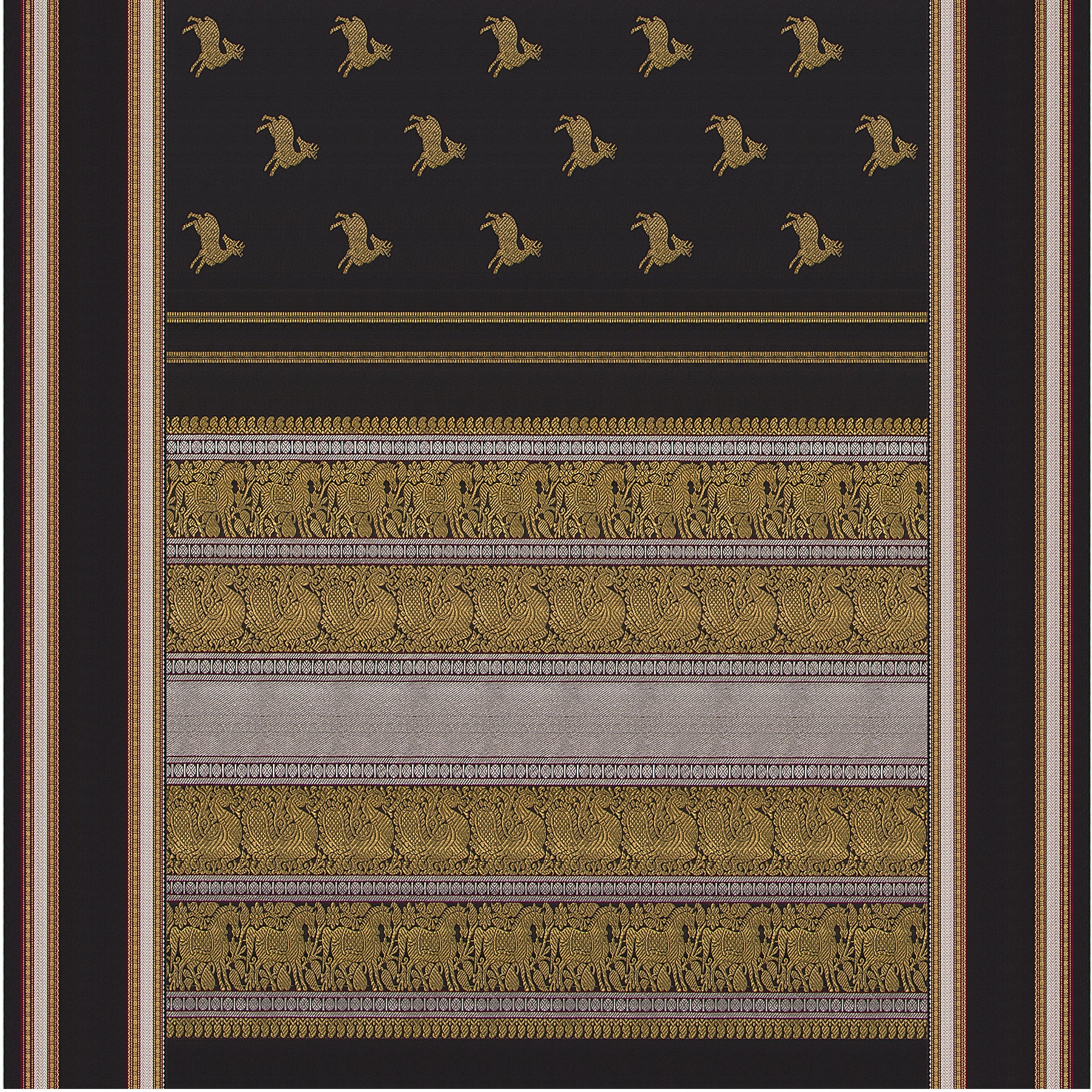 Kanakavalli Kanjivaram Silk Sari 23-040-HS001-02424 - Full View
