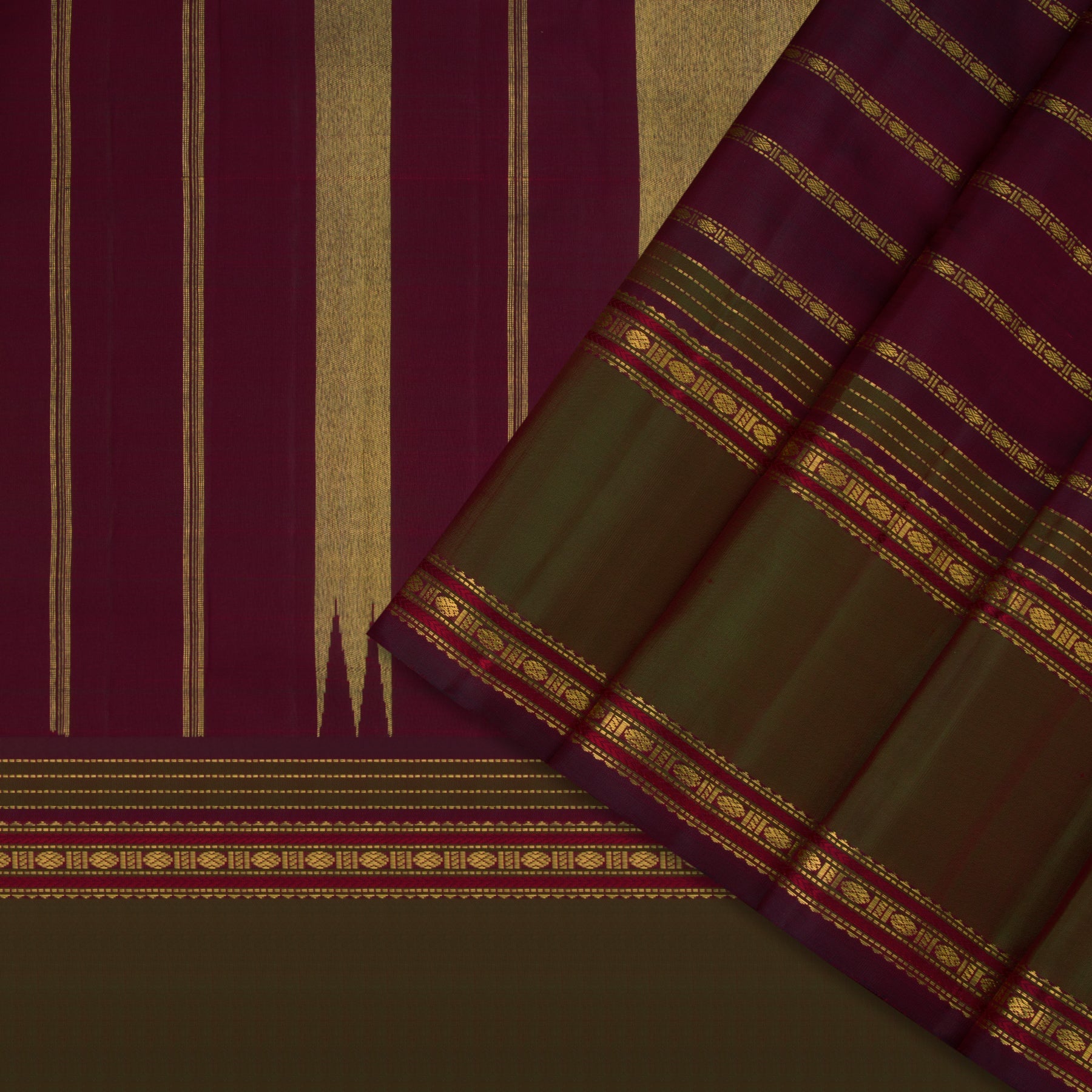 Kanakavalli Kanjivaram Silk Sari 23-040-HS001-02433 - Cover View
