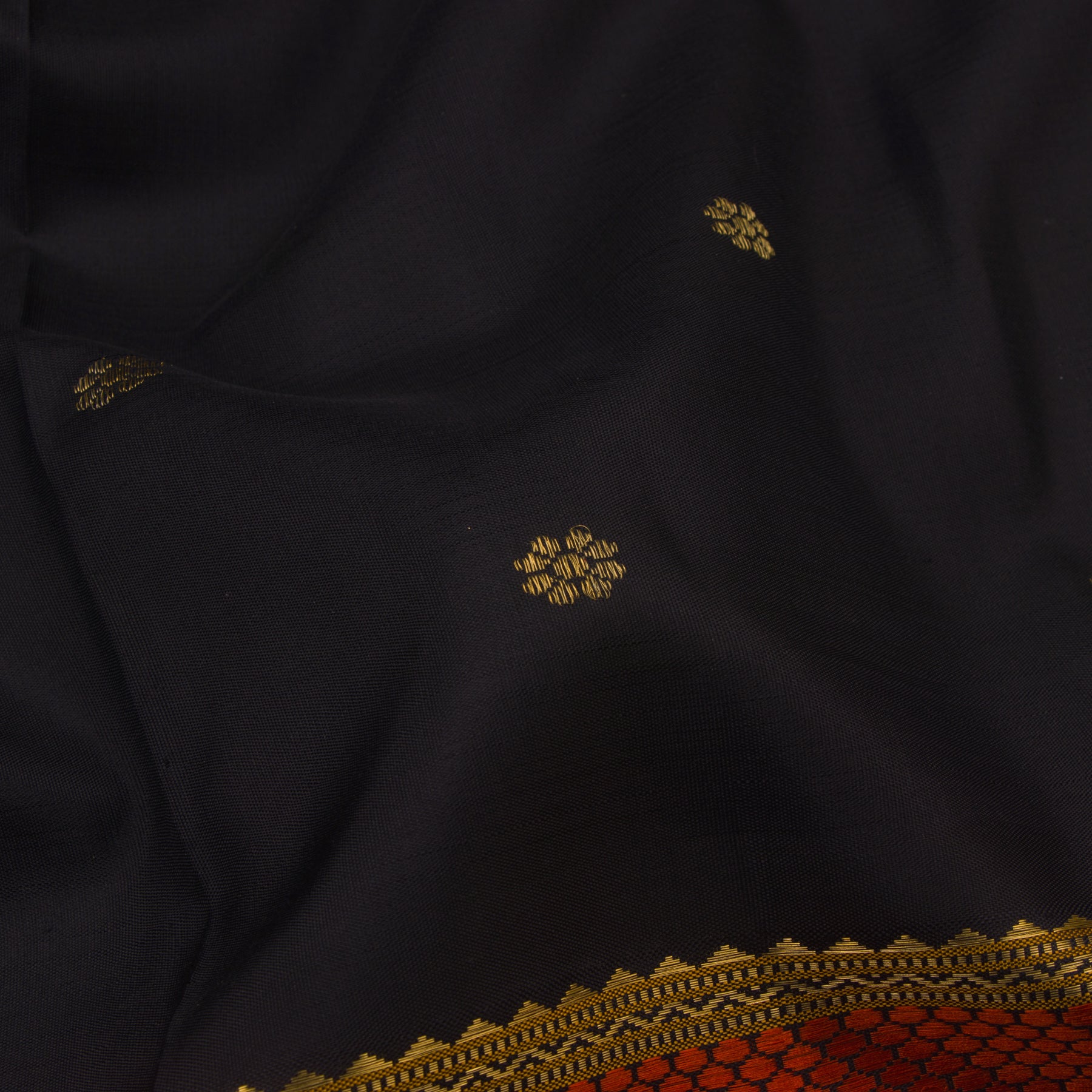 Kanakavalli Kanjivaram Silk Sari 23-040-HS001-02434 - Fabric View