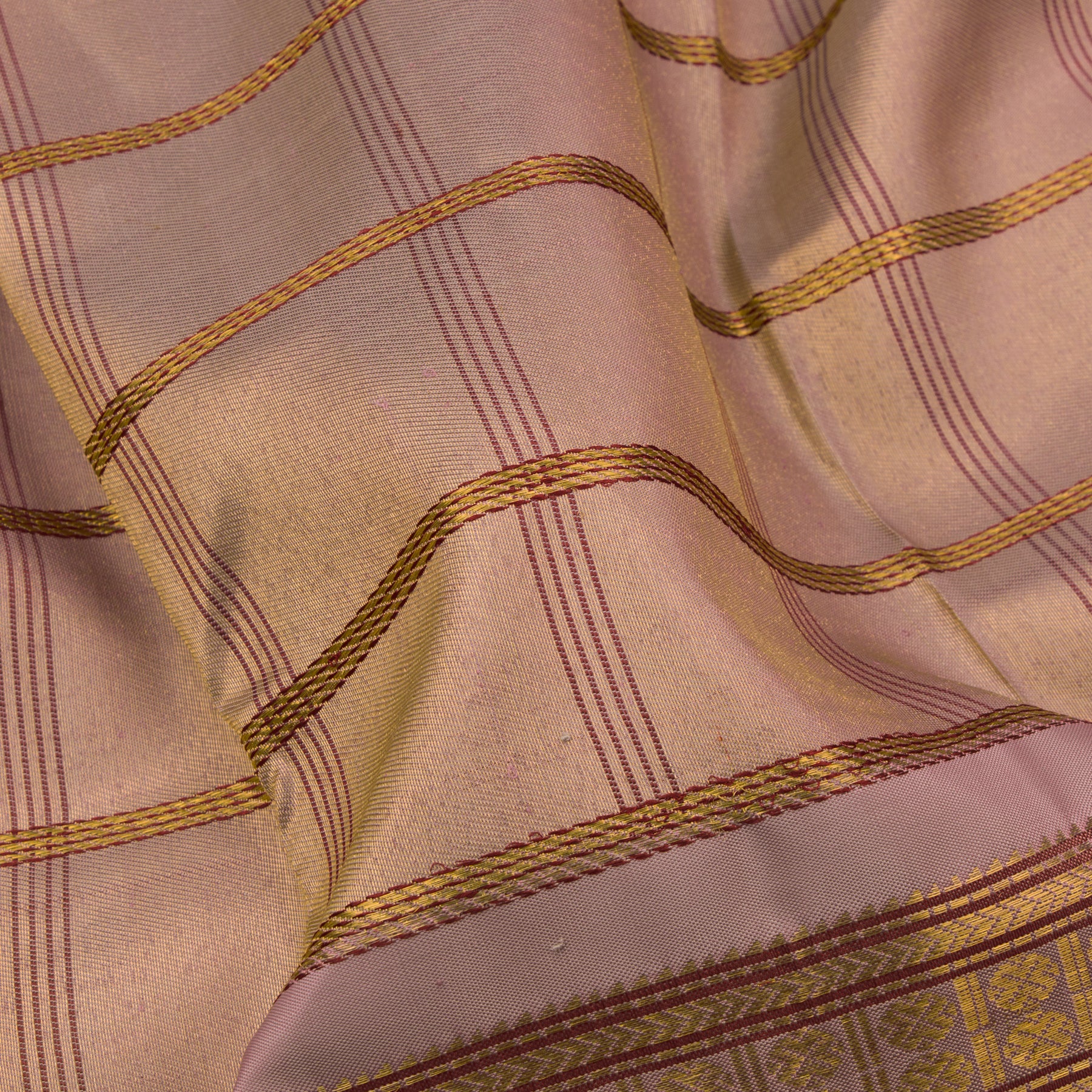 Kanakavalli Kanjivaram Silk Sari 23-040-HS001-03232 - Fabric View