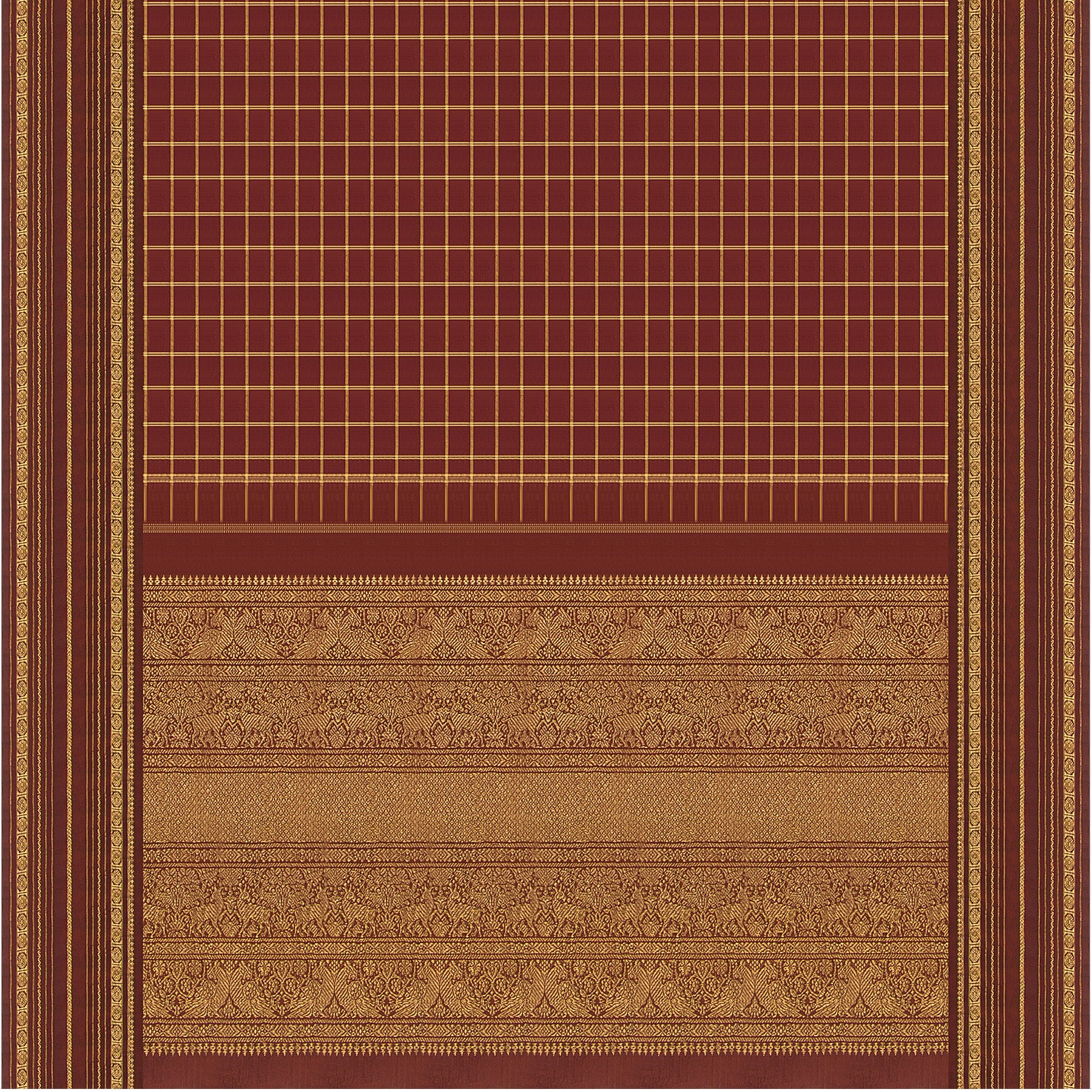 Kanakavalli Kanjivaram Silk Sari 23-040-HS001-03235 - Full View