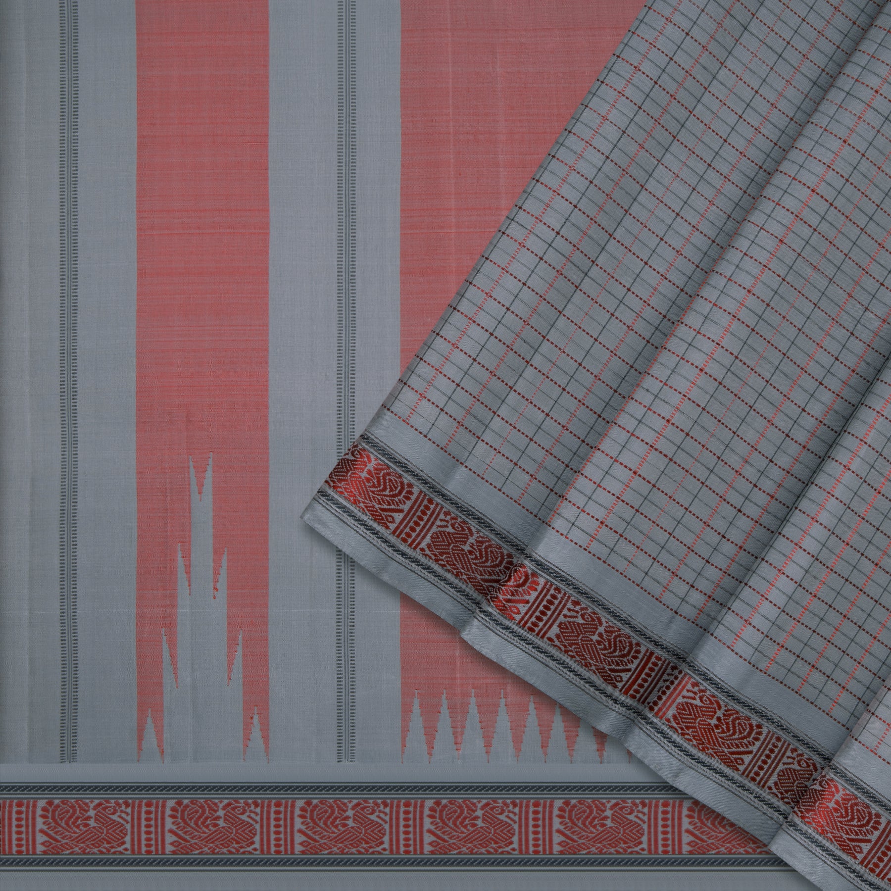 Kanakavalli Kanjivaram Silk Sari 23-040-HS001-03390 - Cover View