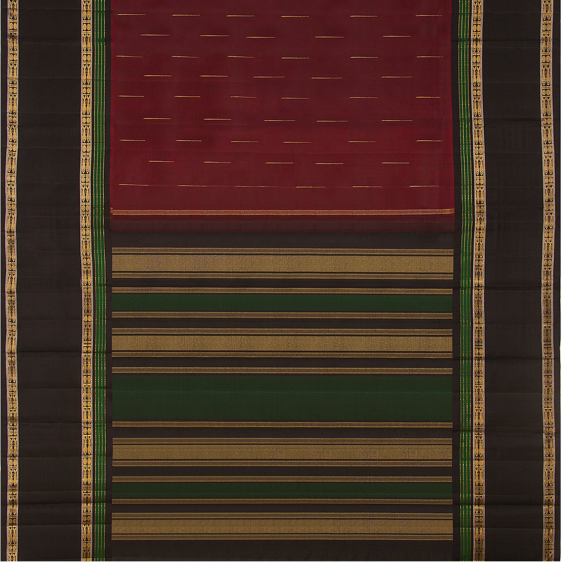 Kanakavalli Kanjivaram Silk Sari 23-040-HS001-06256 - Full View