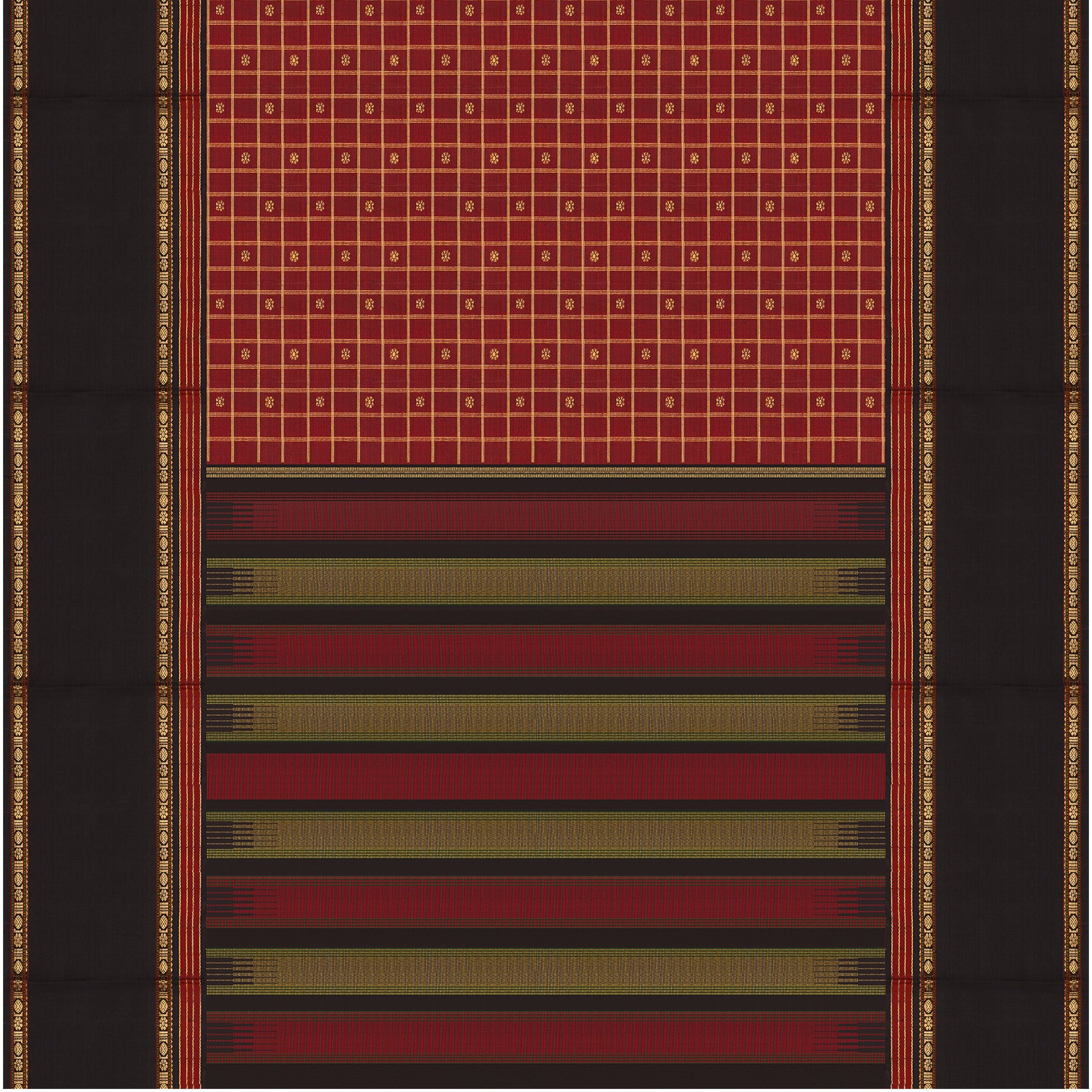 Kanakavalli Kanjivaram Silk Sari 23-040-HS001-06272 - Full View