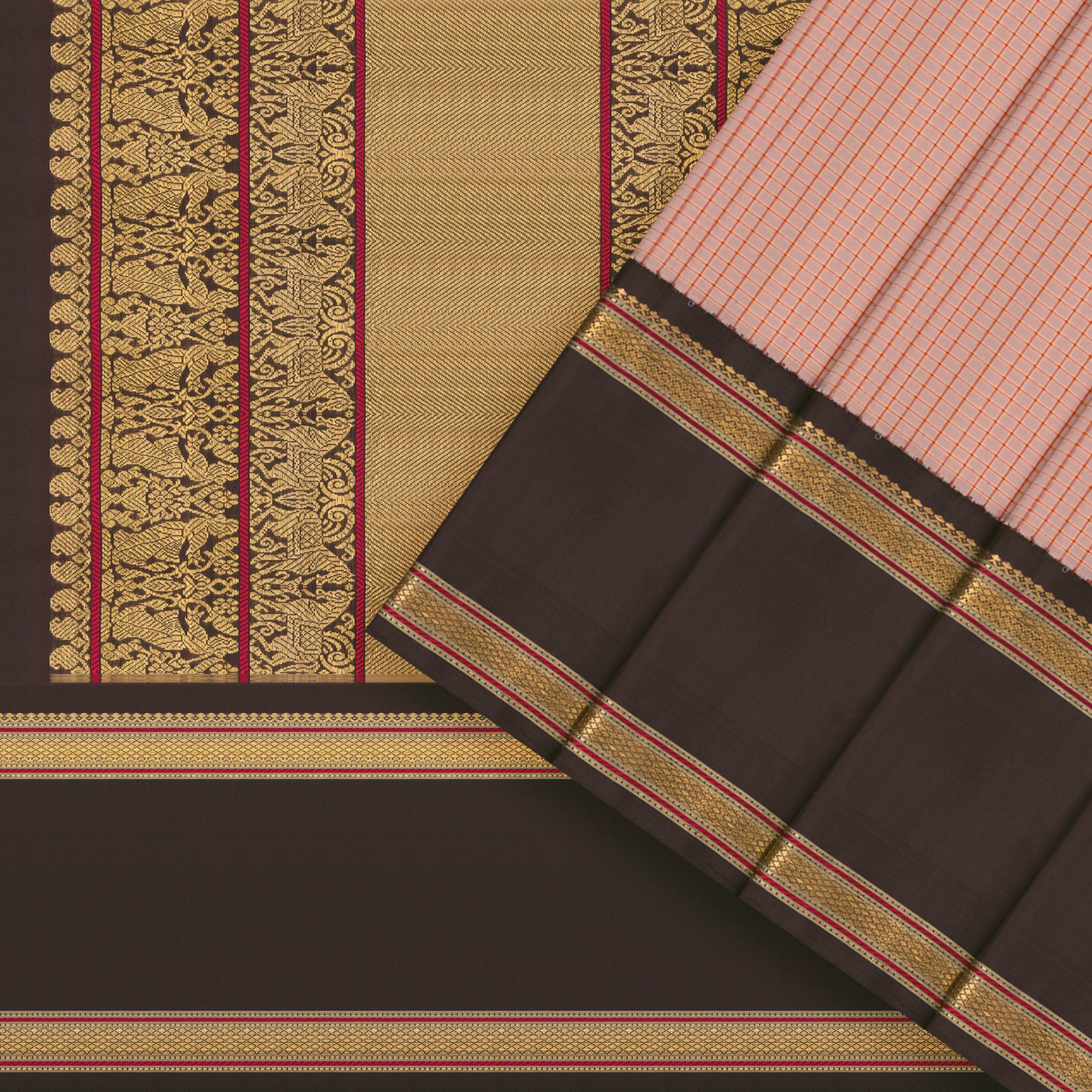 Kanakavalli Kanjivaram Silk Sari 23-040-HS001-07270 - Cover View