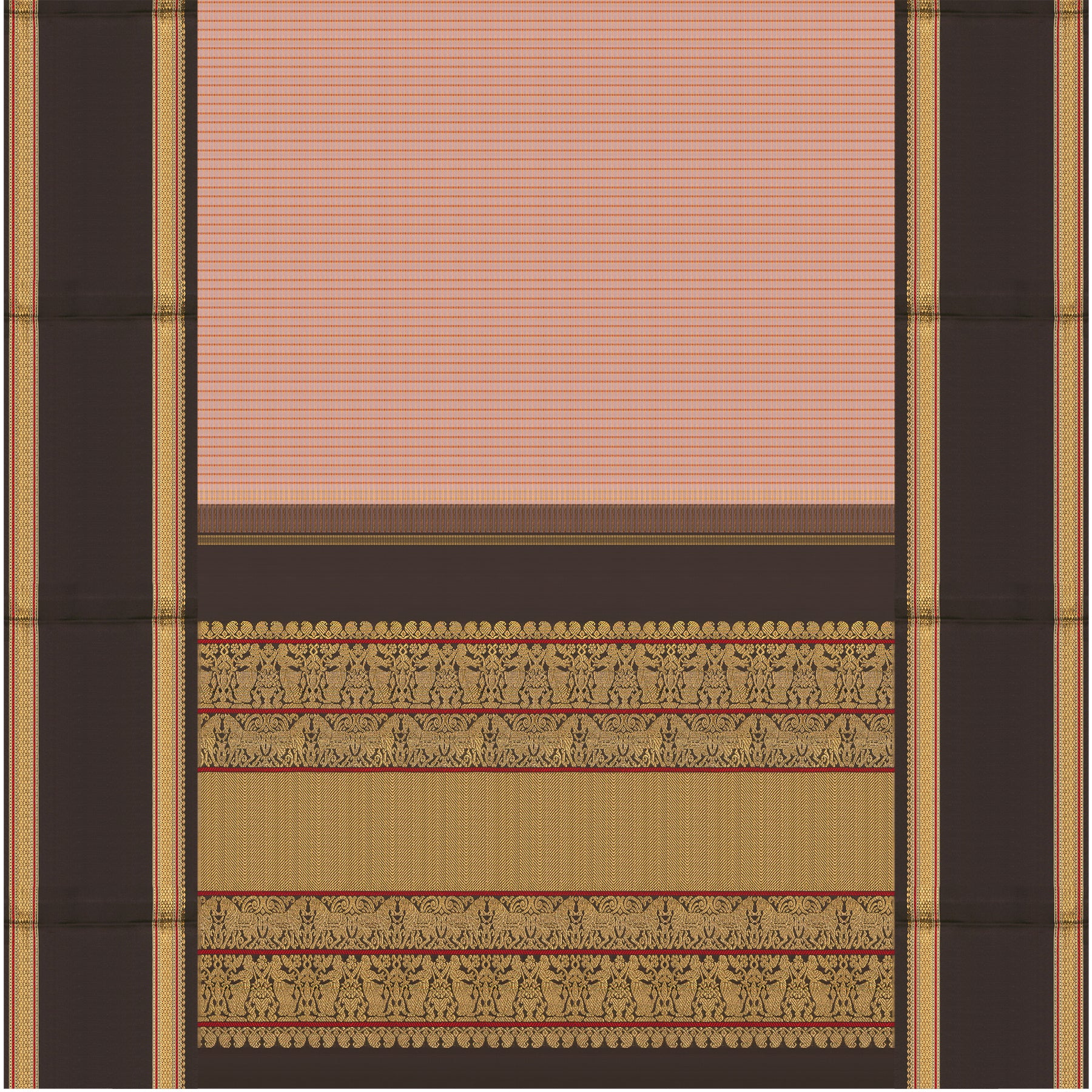 Kanakavalli Kanjivaram Silk Sari 23-040-HS001-07270 - Full View