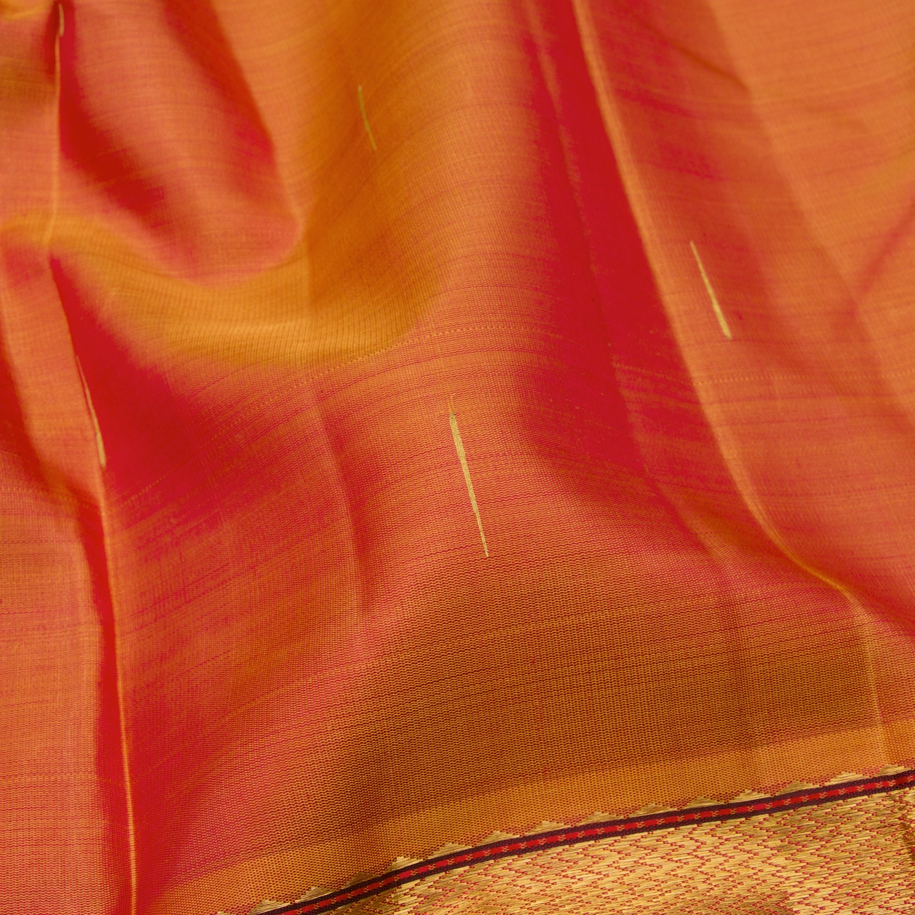 Kanakavalli Kanjivaram Silk Sari 23-040-HS001-09284 - Fabric View