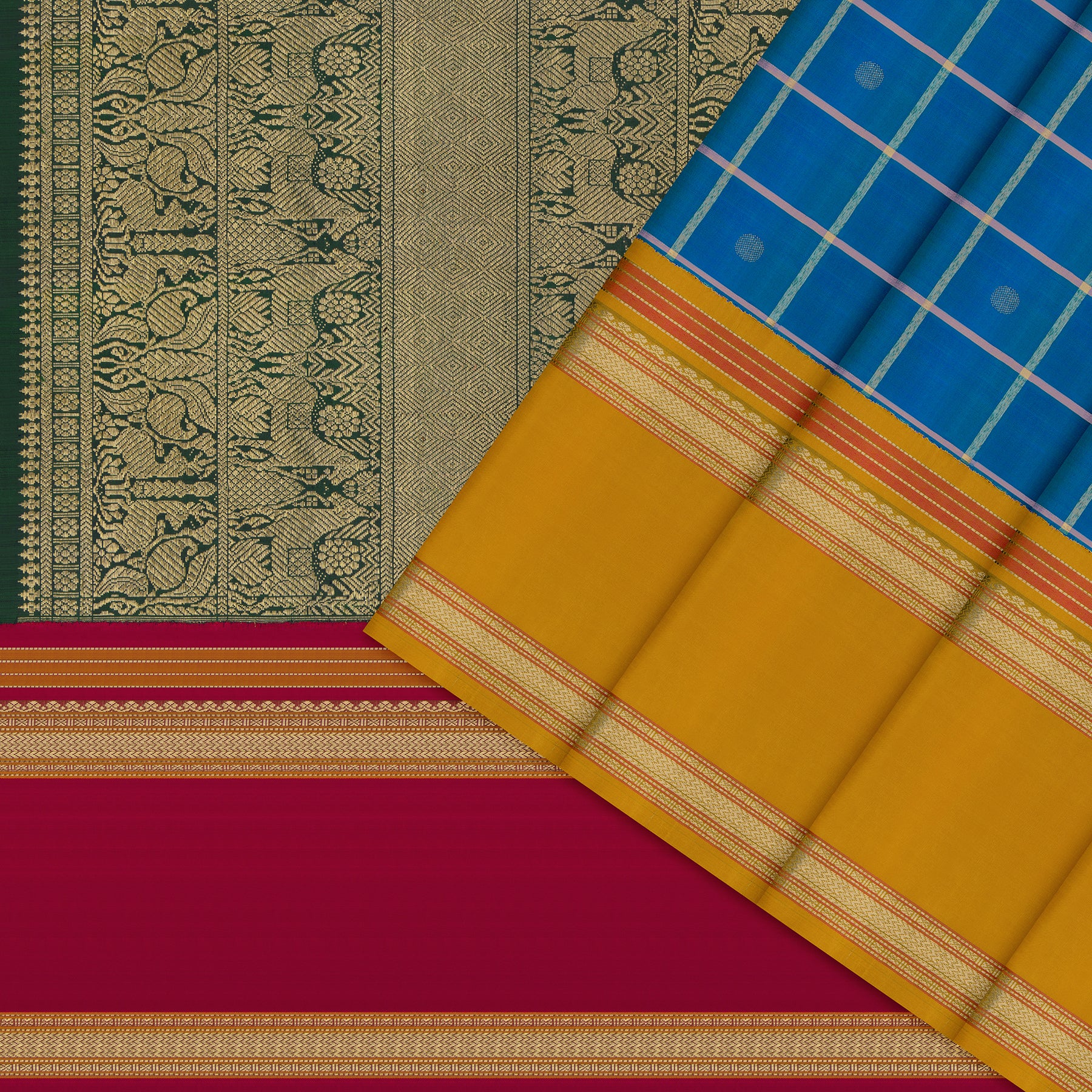 Kanakavalli Kanjivaram Silk Sari 23-040-HS001-09338 - Cover View