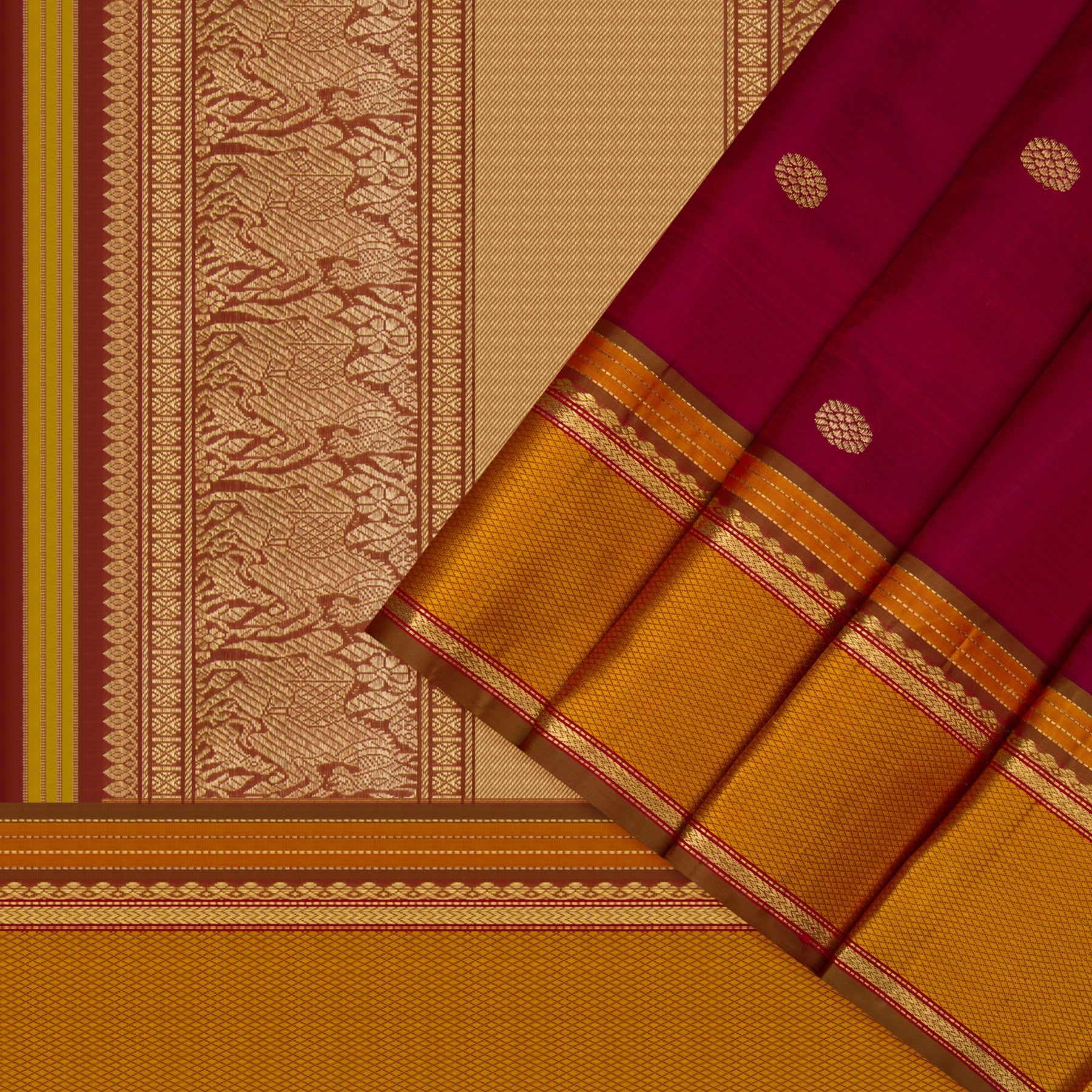 Kanakavalli Kanjivaram Silk Sari 23-040-HS001-10316 - Cover View