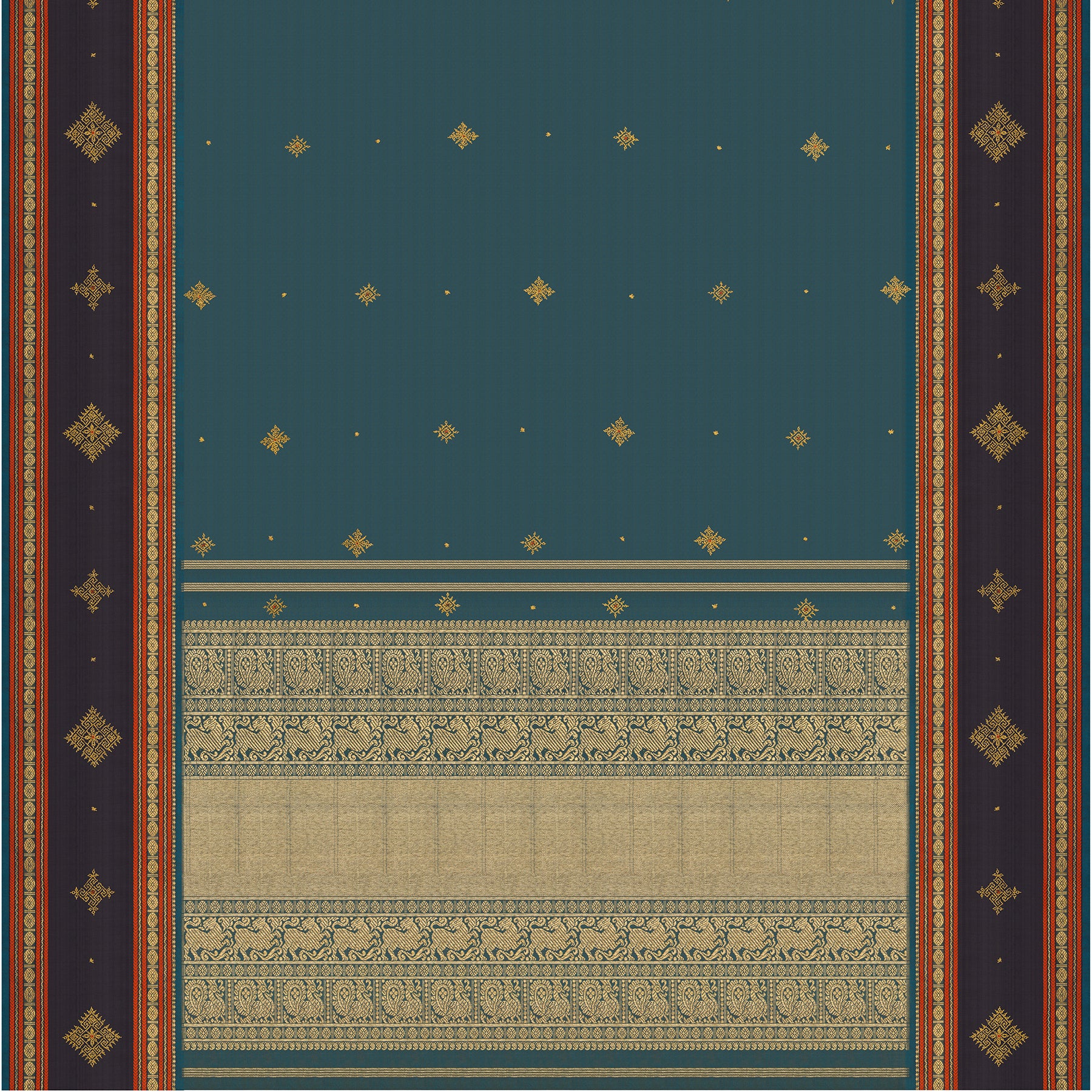 Kanakavalli Kanjivaram Silk Sari 23-040-HS001-11563 - Full View