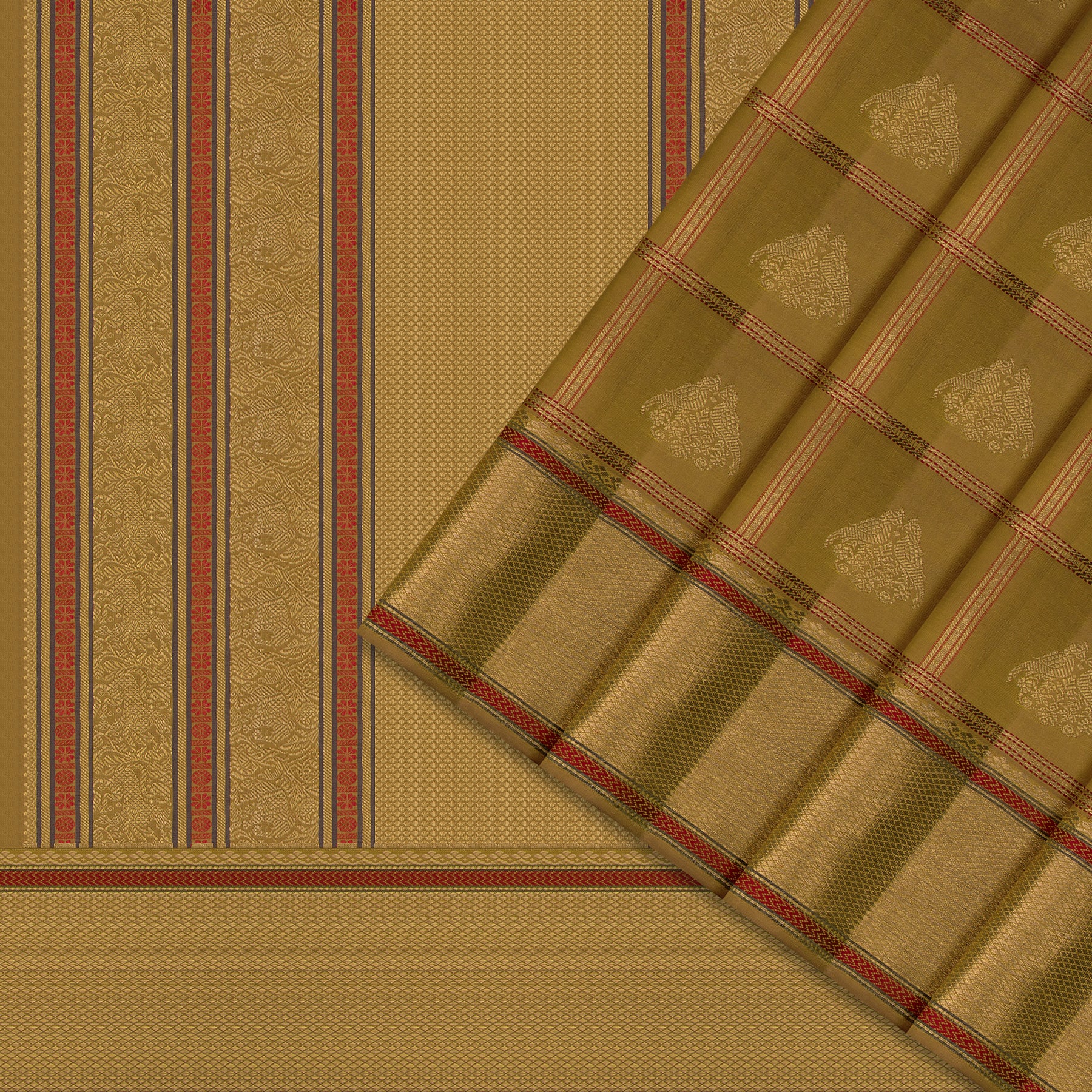 Kanakavalli Kanjivaram Silk Sari 23-040-HS001-14119 - Cover View