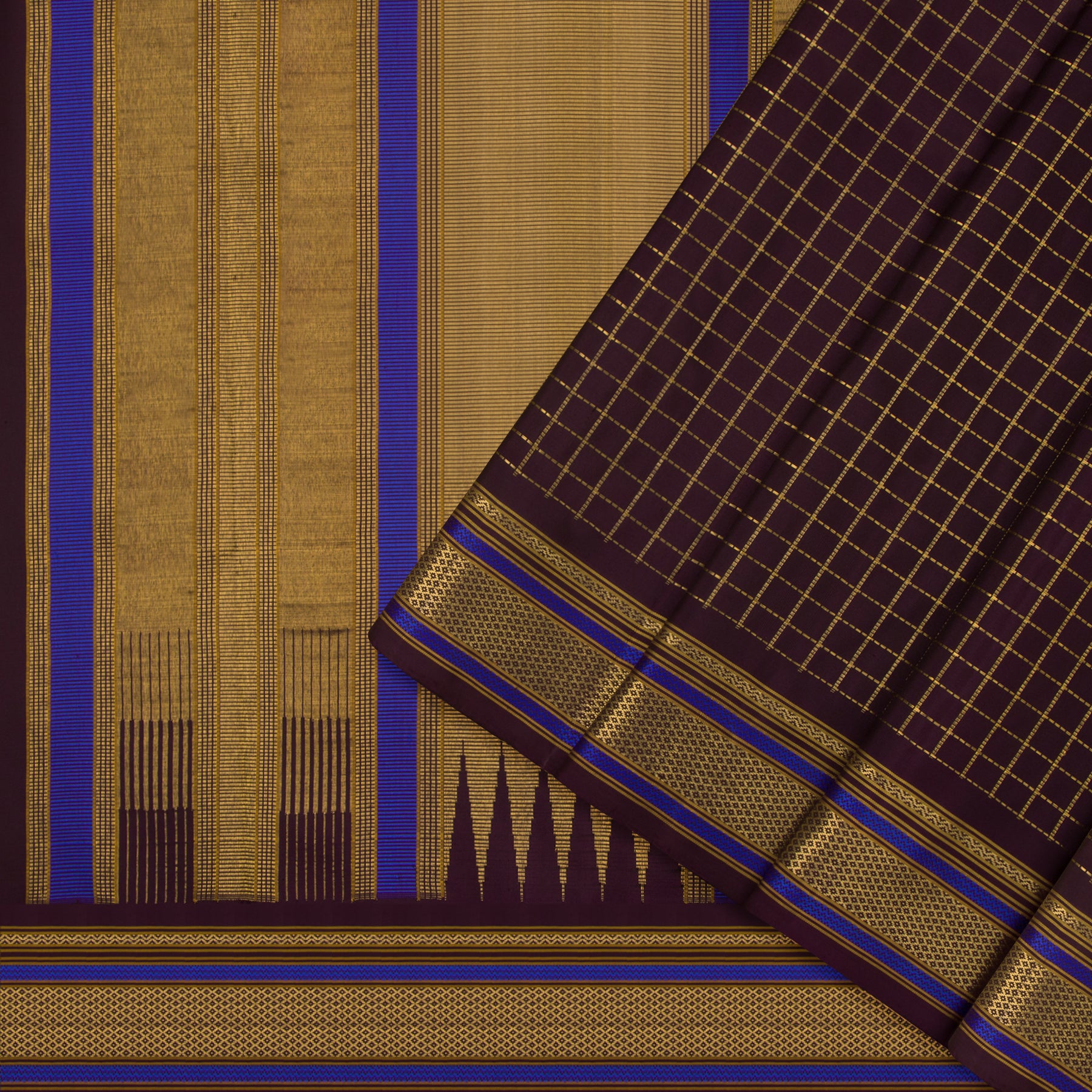 Kanakavalli Kanjivaram Silk Sari 23-041-HS001-03340 - Cover View