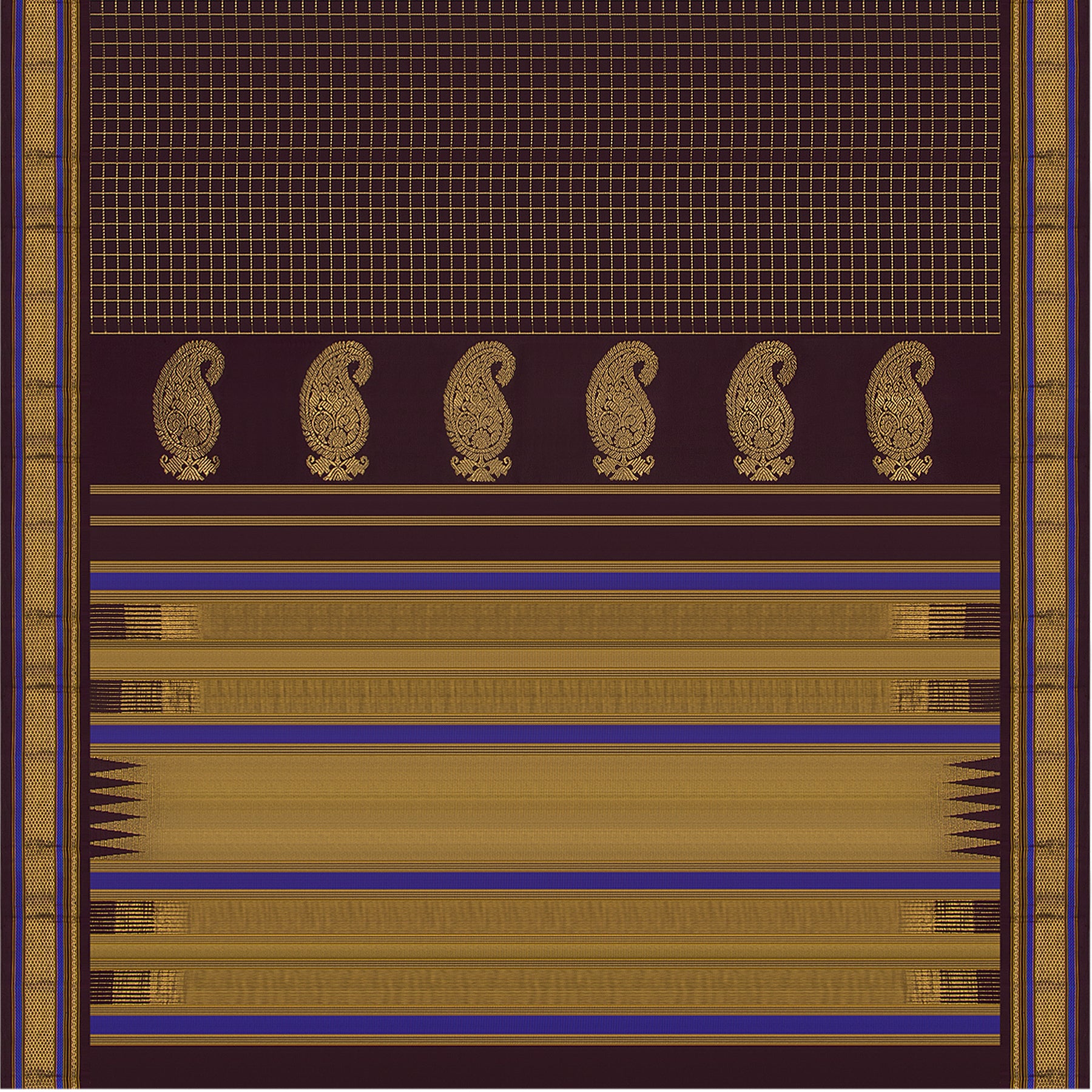 Kanakavalli Kanjivaram Silk Sari 23-041-HS001-03340 - Full View