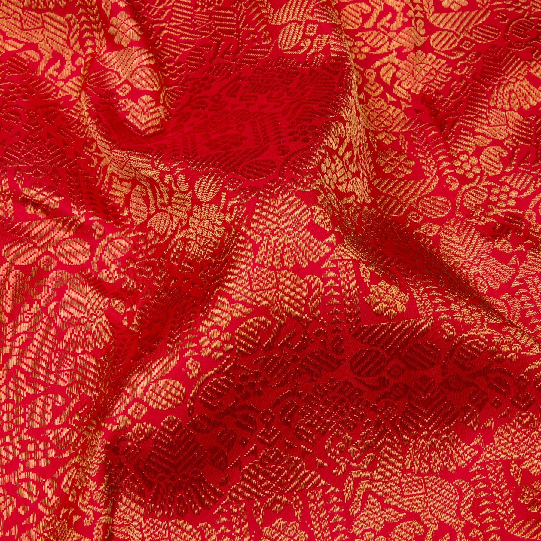 Kanakavalli Kanjivaram Silk Sari 23-041-HS001-14052 - Fabric View