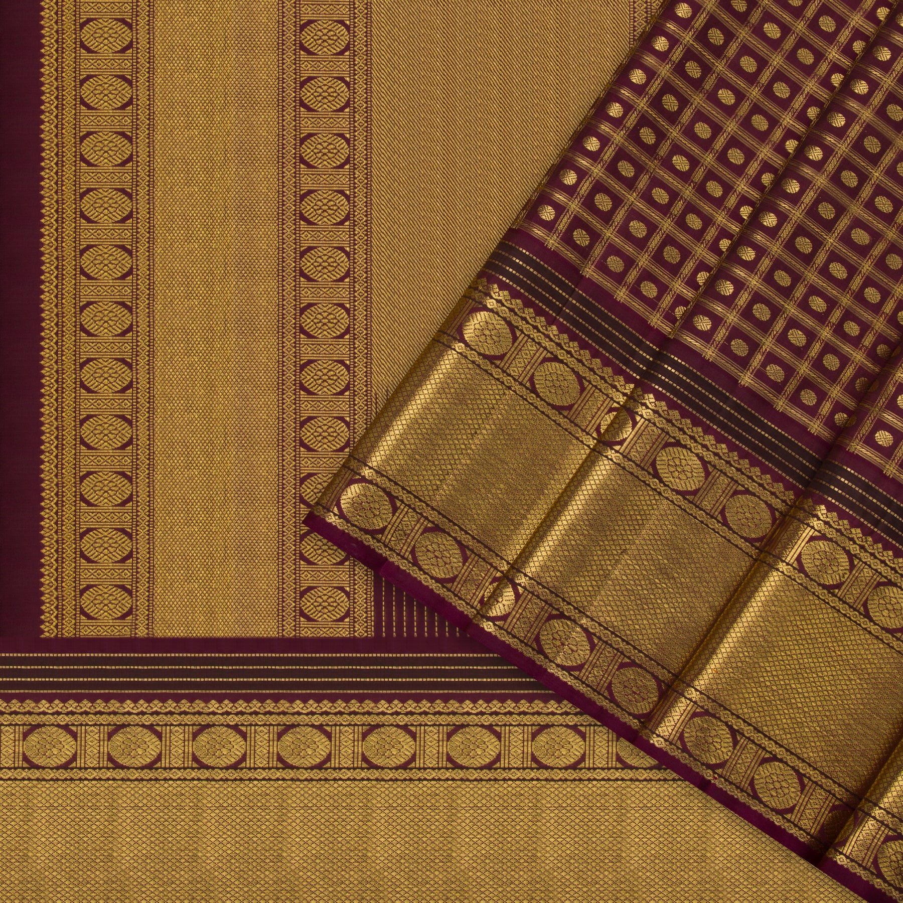 Kanakavalli Kanjivaram Silk Sari 23-041-HS001-14054 - Cover View